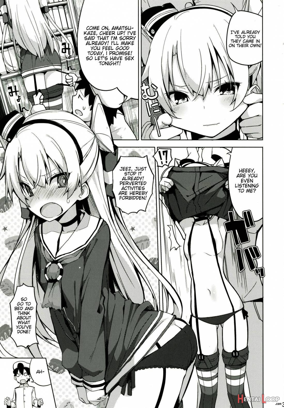 Amatsukaze No H Kinshirei! page 4