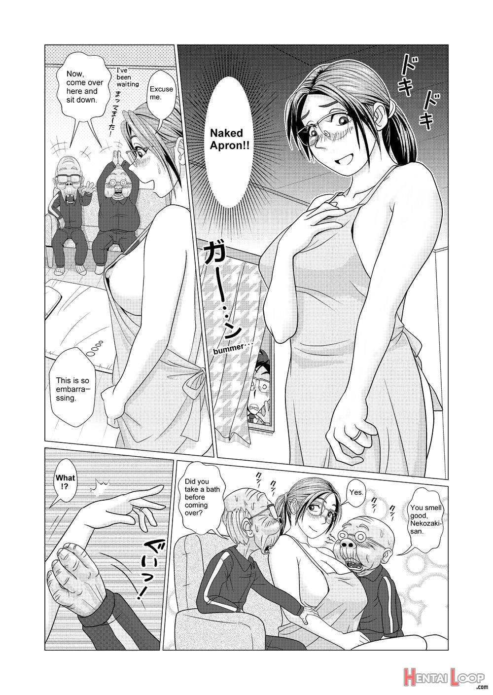 Ero Hitozuma Wa Jijii-tachi To Hadaka Apron De Furin O Suru page 3