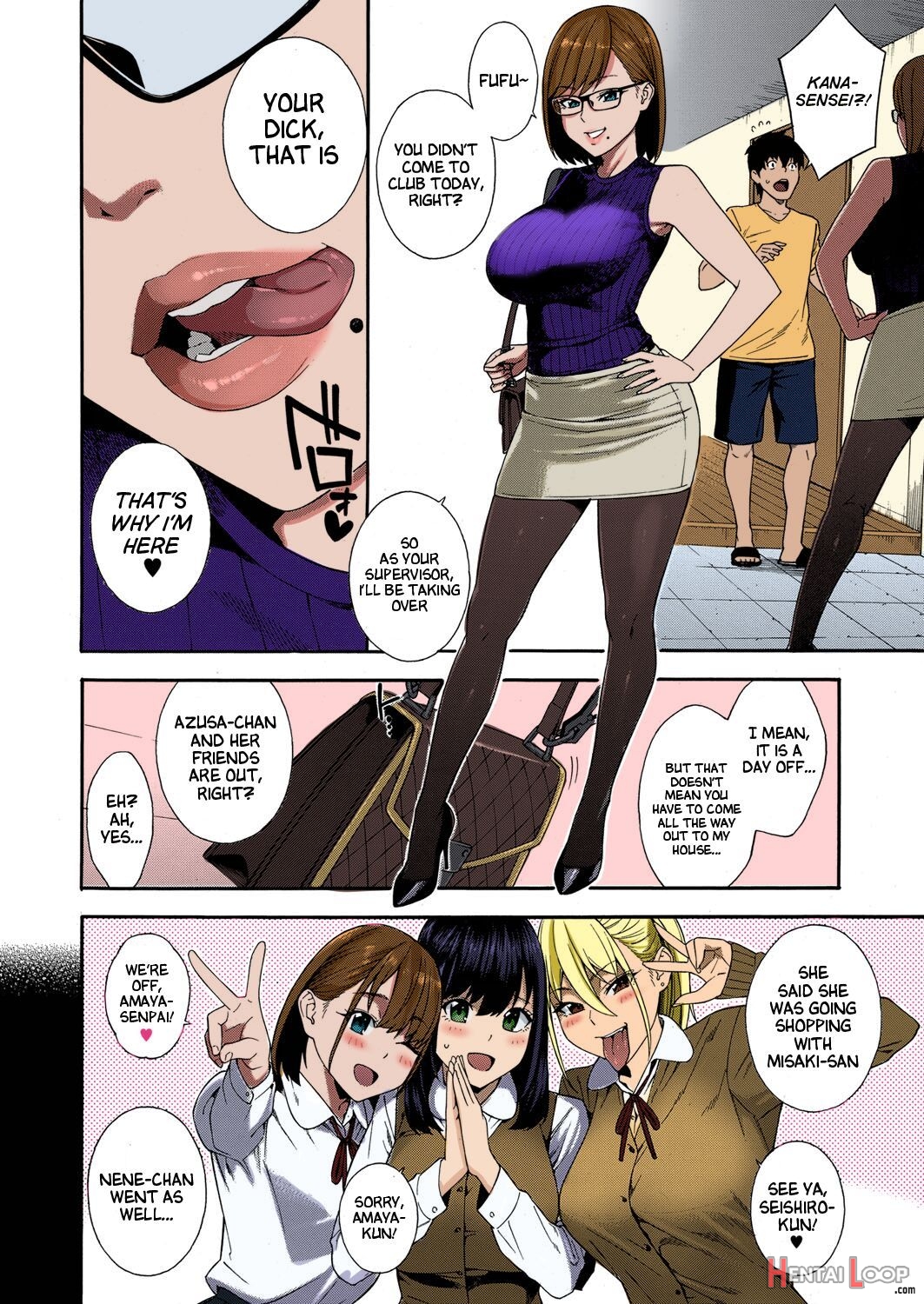 Fellatio Kenkyuubu Ch. 4 - Colorized page 2