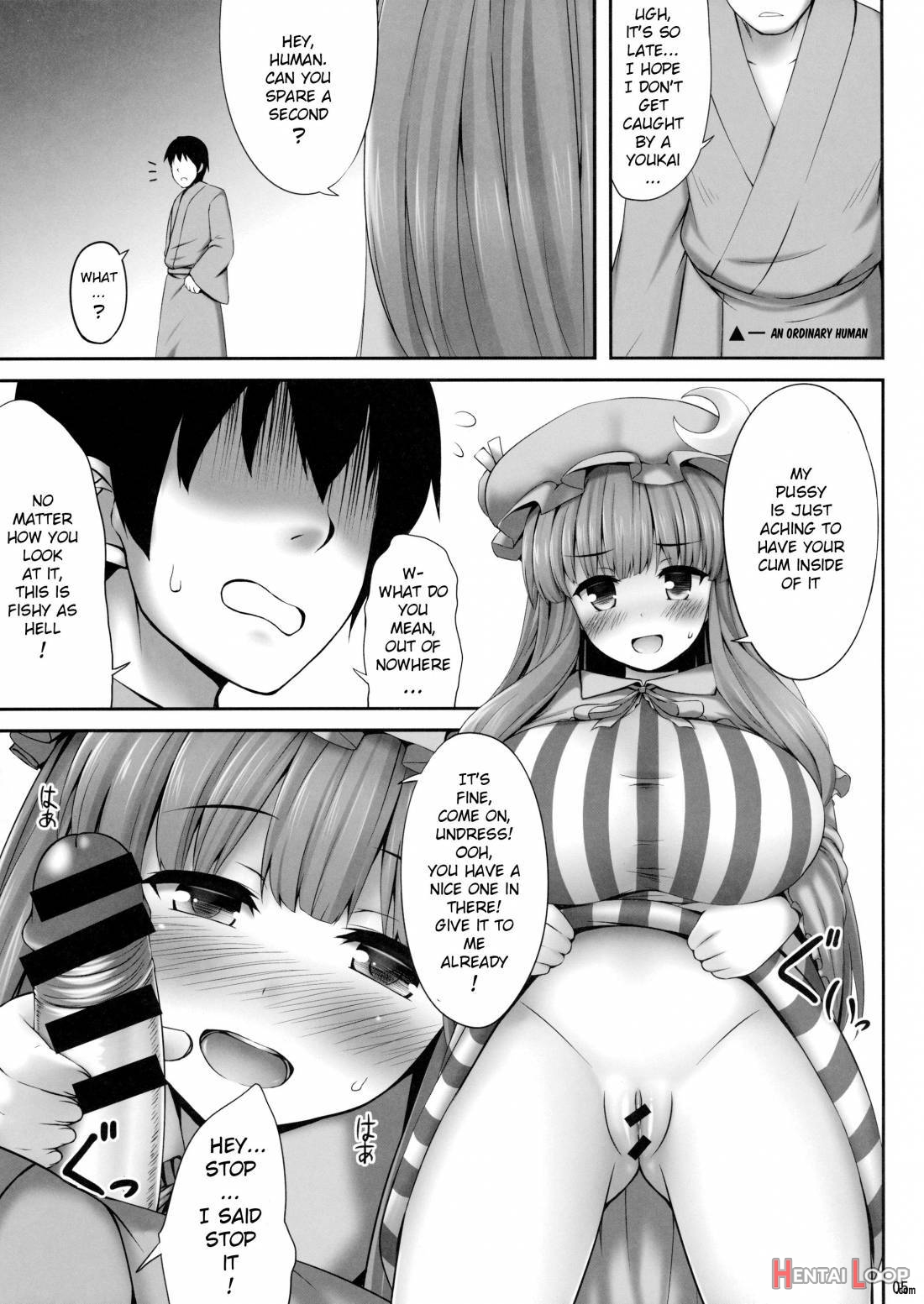 Kyonyuu Chara To Kashita Patchouli No Ero Hon page 4