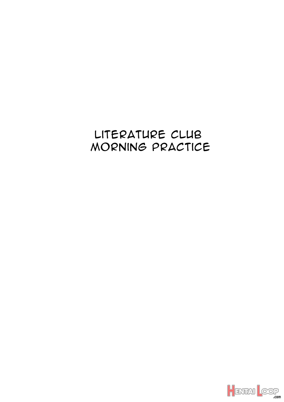 Literature Club's Morning Practice page 3