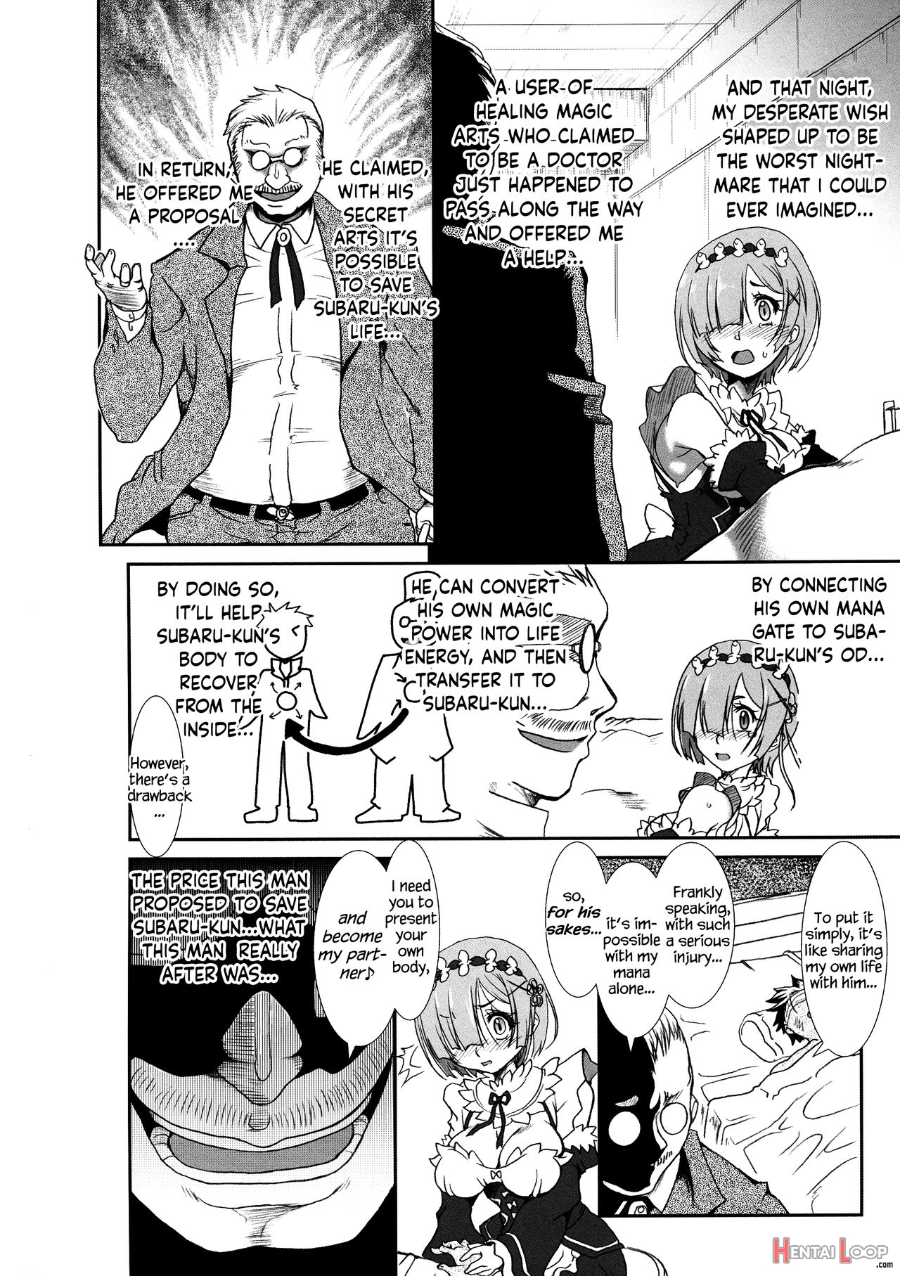 Rem - Danshou - Natsuki Rem No Eromanga page 7
