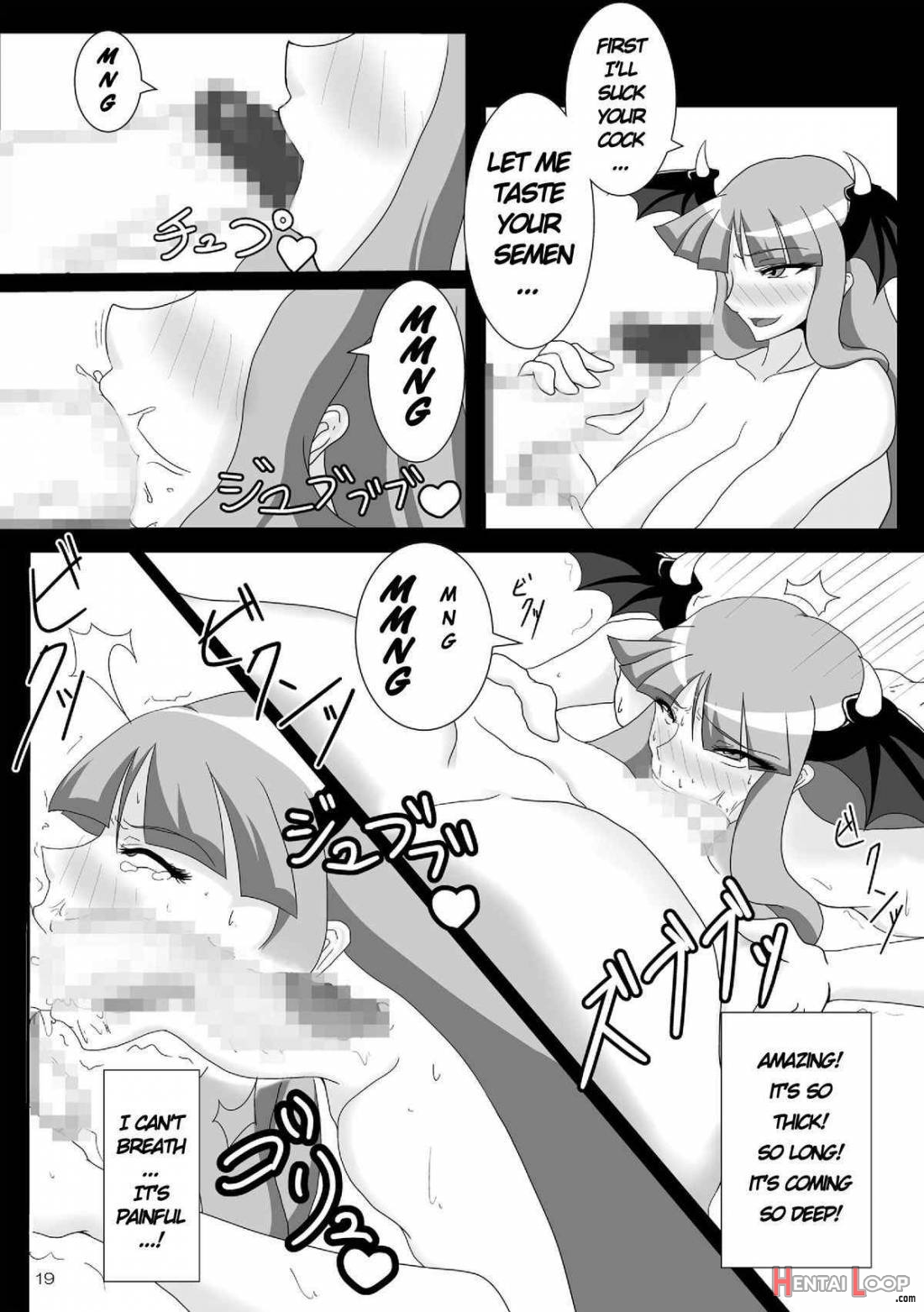 Saigo No Itteki Made Shiborasete Morrigan No Sukebe Sugiru Jittai page 18