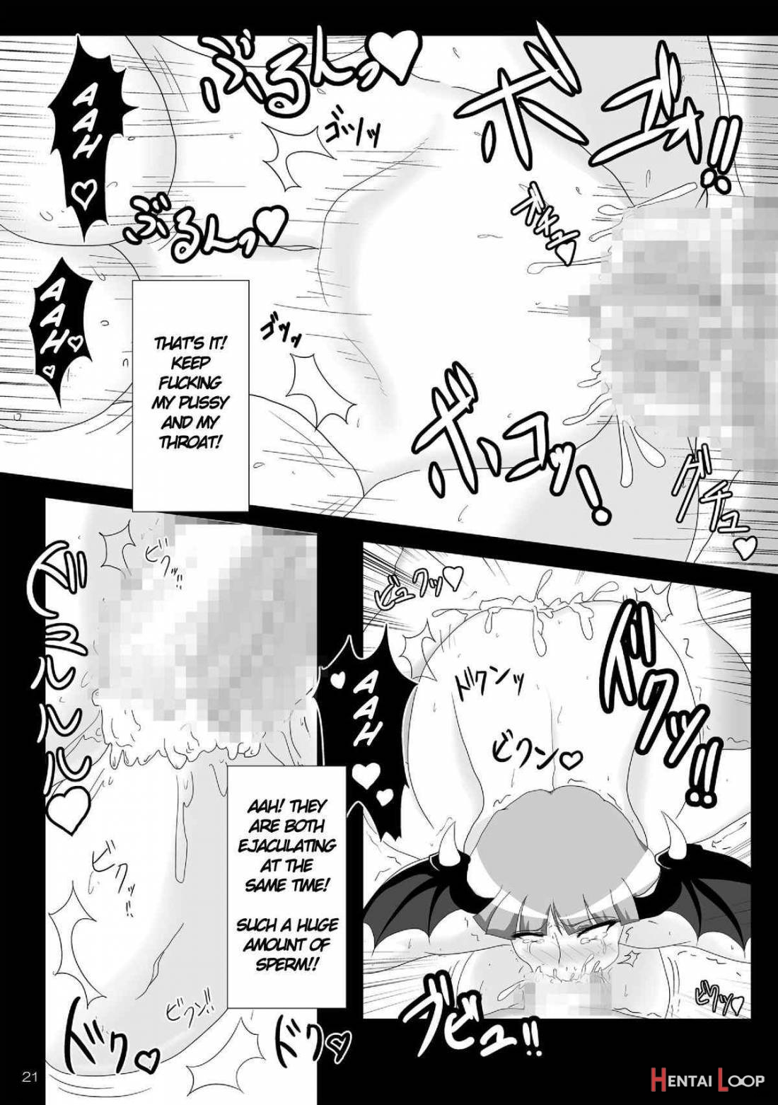 Saigo No Itteki Made Shiborasete Morrigan No Sukebe Sugiru Jittai page 20