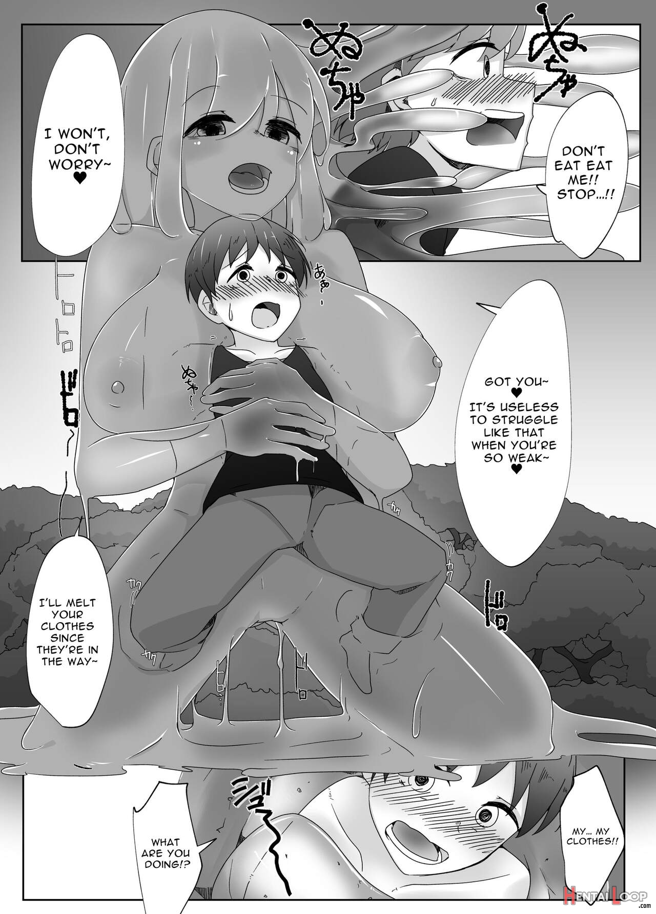 Scaredy-cat Shota Gets Filled Up With A Slime Girl's Eggs ~seedbed Violation~ page 6