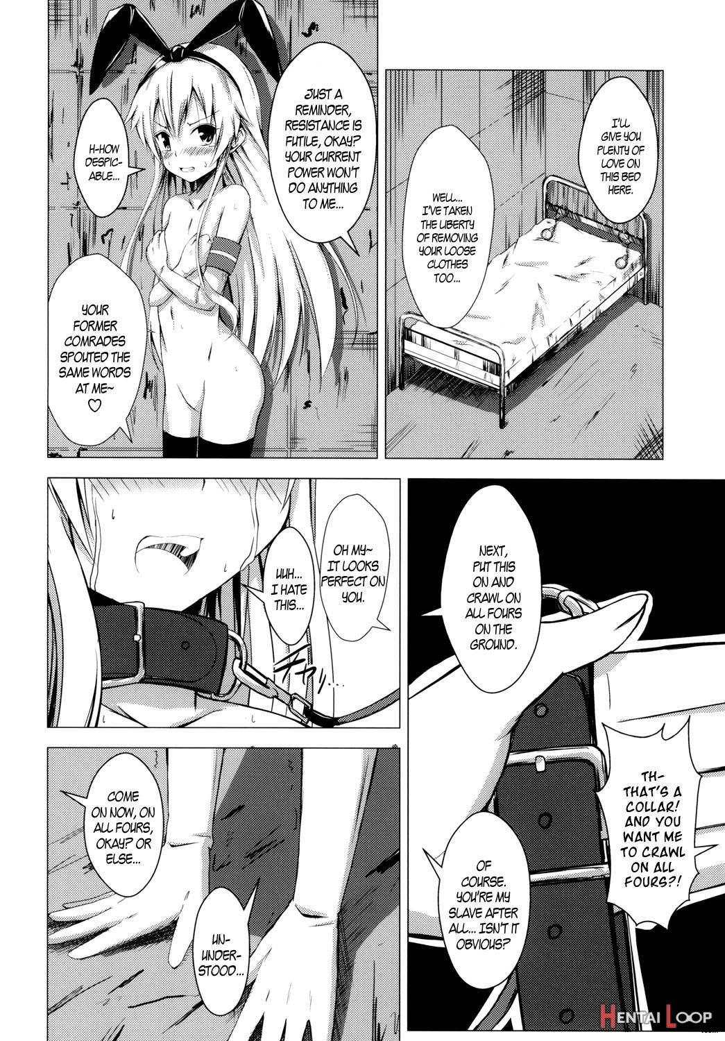 Standard Carrier Wo-class Shimakaze's Yuri Slave Training 1 page 13