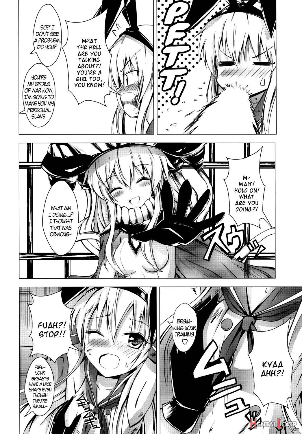 Standard Carrier Wo-class Shimakaze's Yuri Slave Training 1 page 7