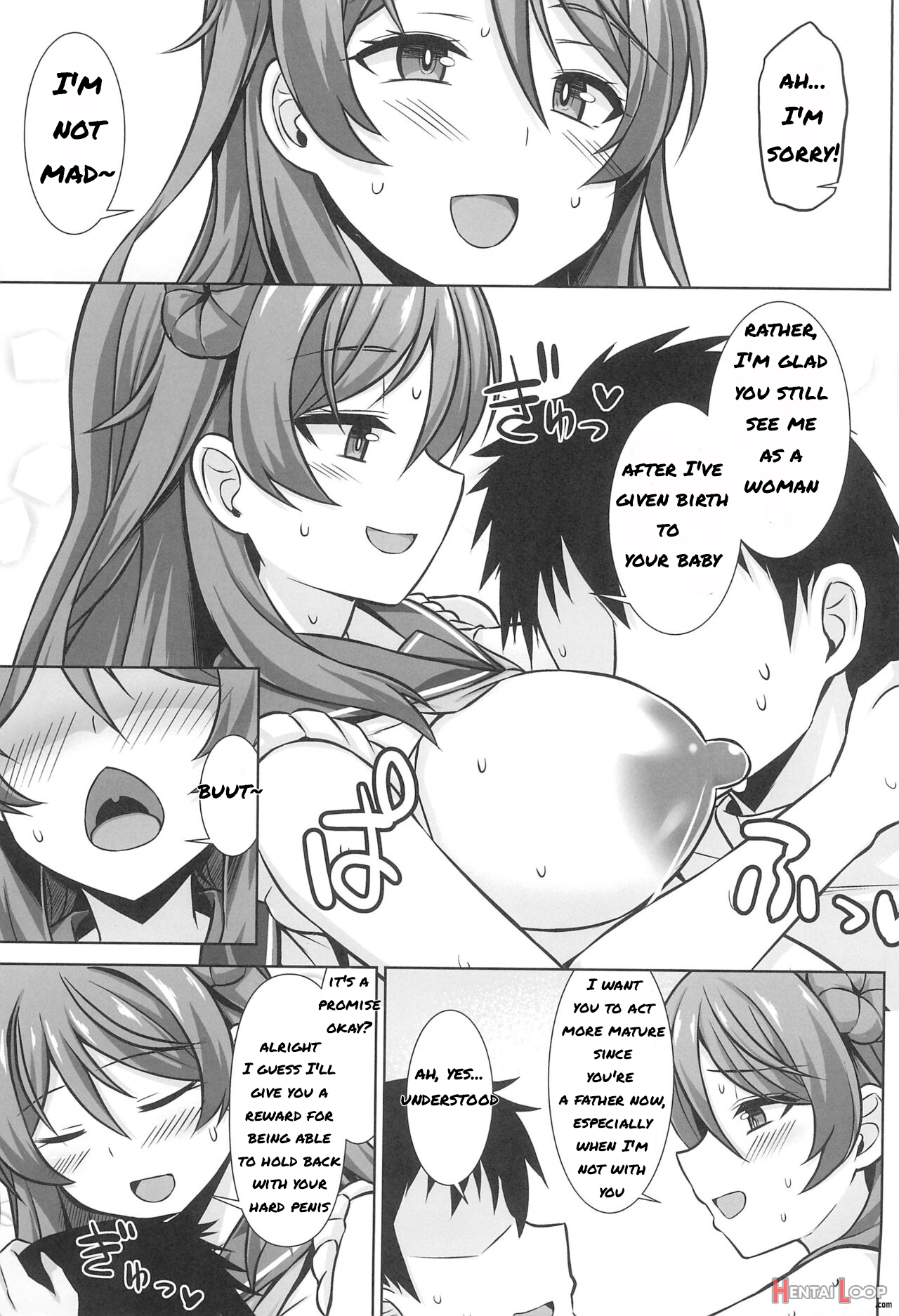 Urakaze-chan Ga Ippai Bonyuu Ecchi Shite Shussan Shite Kureru Hon page 9