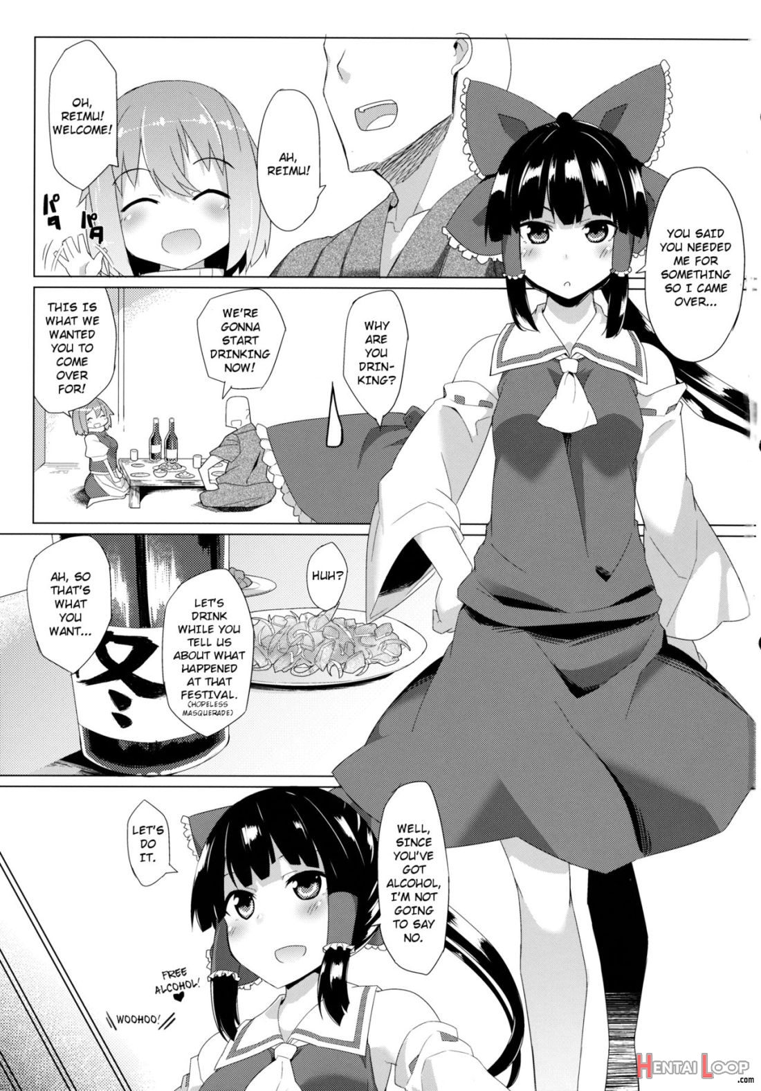 X Letty -ore To Kuromaku To Miko-san Ga Yotta Ikioi De Sanmiittai- page 2