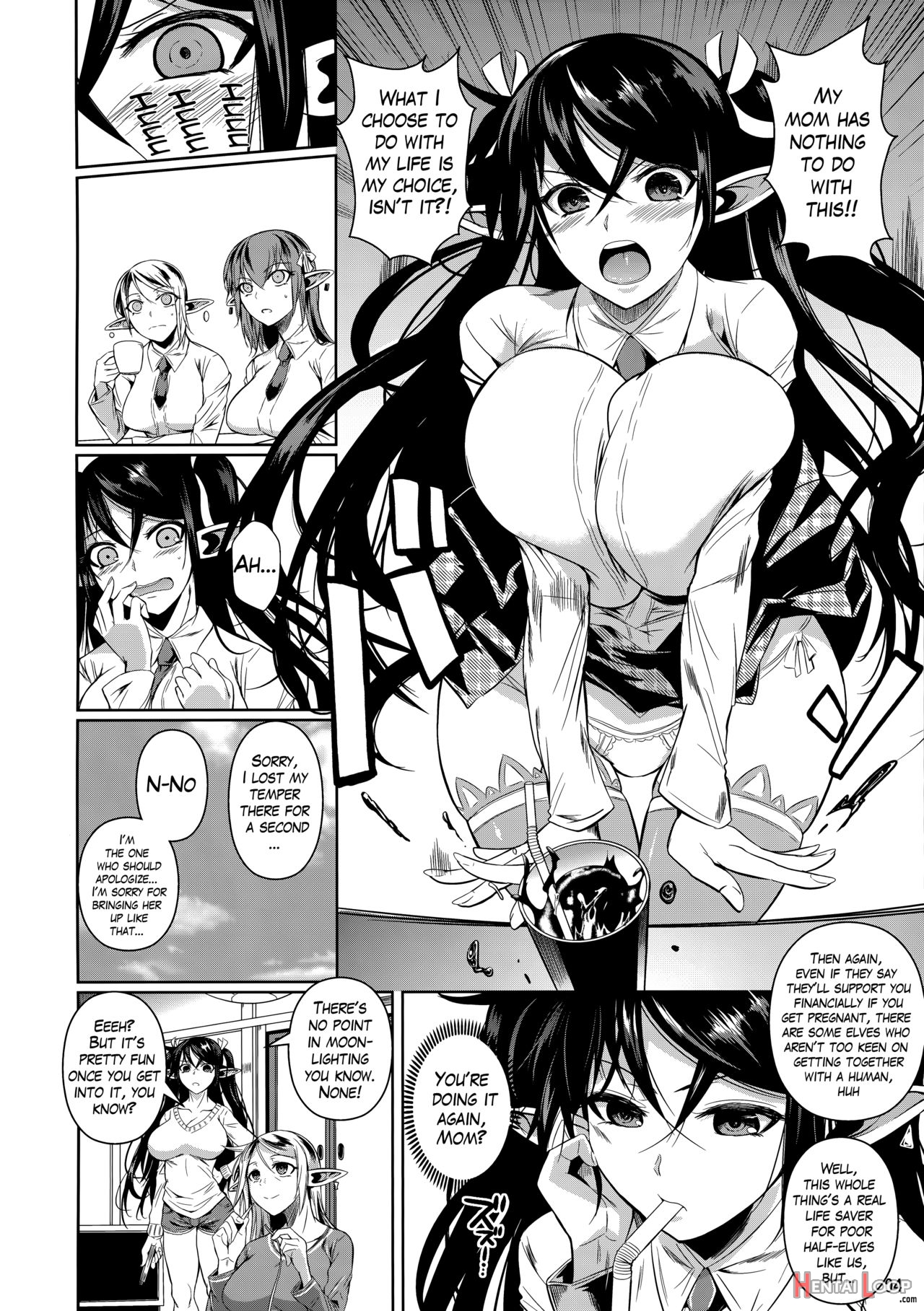High Elf × High School Twintail - Decensored page 3