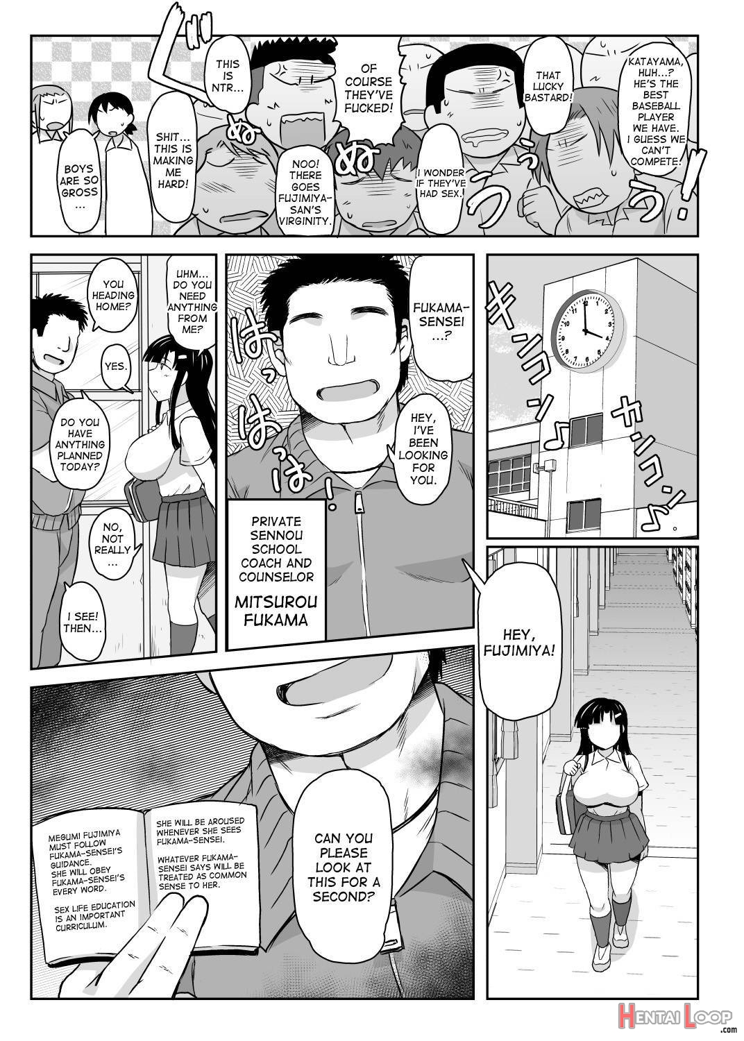 Inkou Kyoushi No Saimin Seikatsu Shidouroku ~fujimiya Megumi Hen~ "sensei...kare No Tame Ni Watashi No Shojomaku, Kantsuu Shite Kudasai" page 6