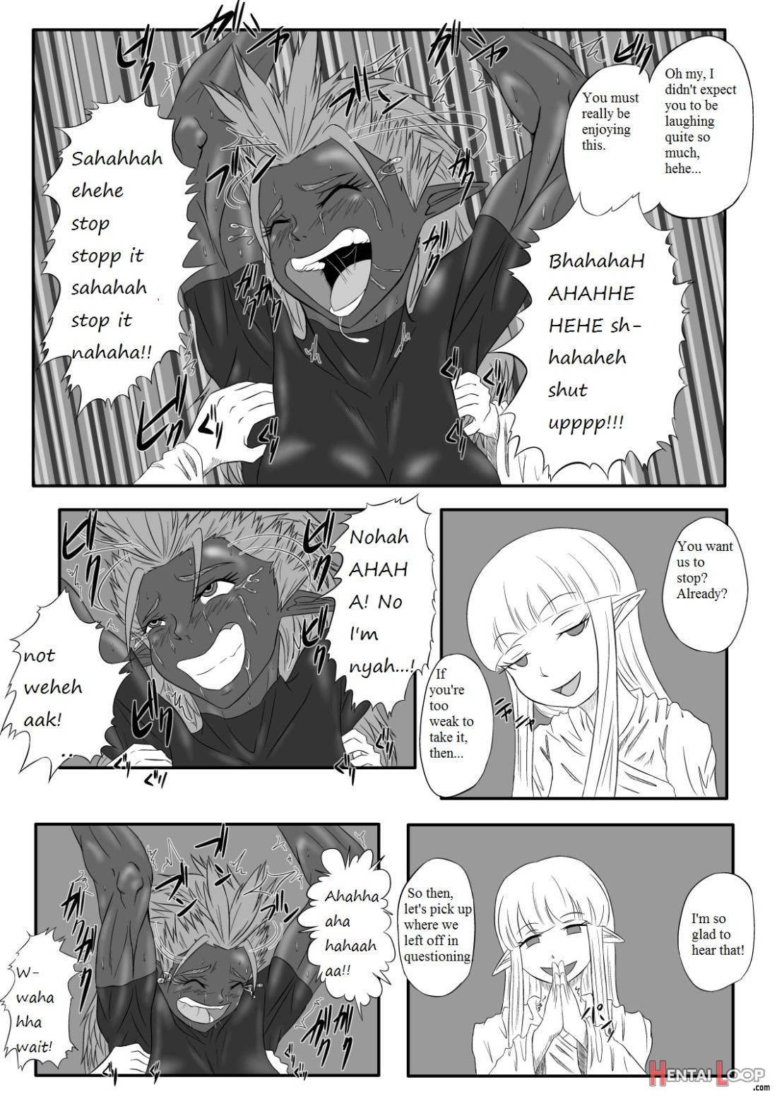 Kusuguri Goumon Taikyuu Hon ~dark Elf Zokuchou Hen~ page 14