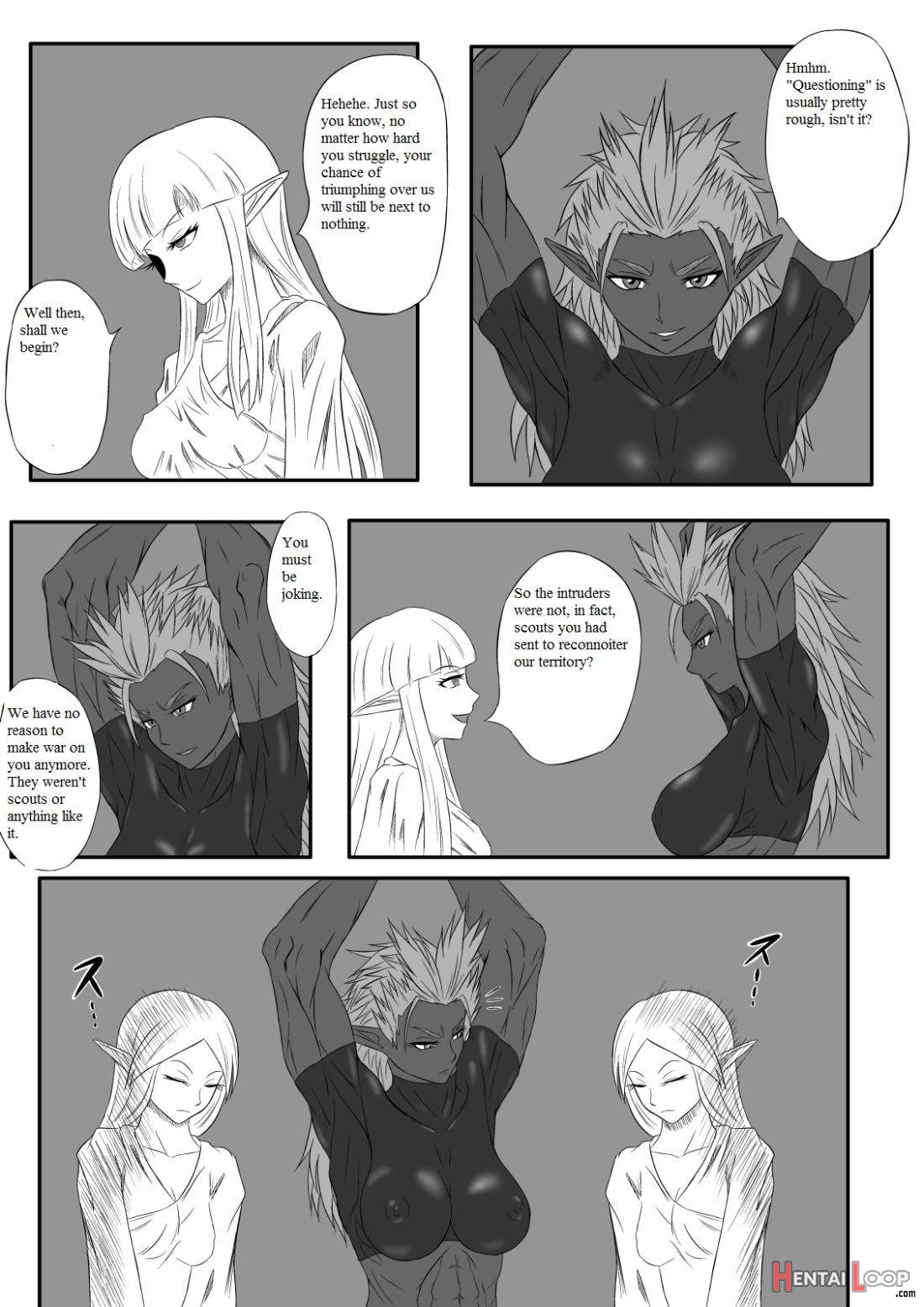 Kusuguri Goumon Taikyuu Hon ~dark Elf Zokuchou Hen~ page 9