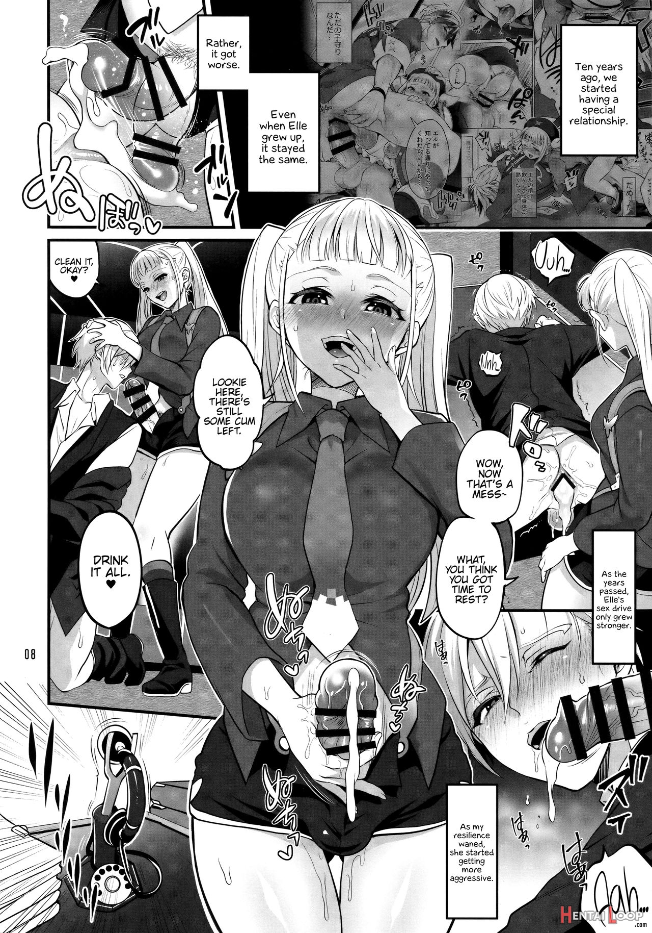 Otona Ni Natte Mo Kawarazu Futanari Elle Ni Furimawasareru! page 6