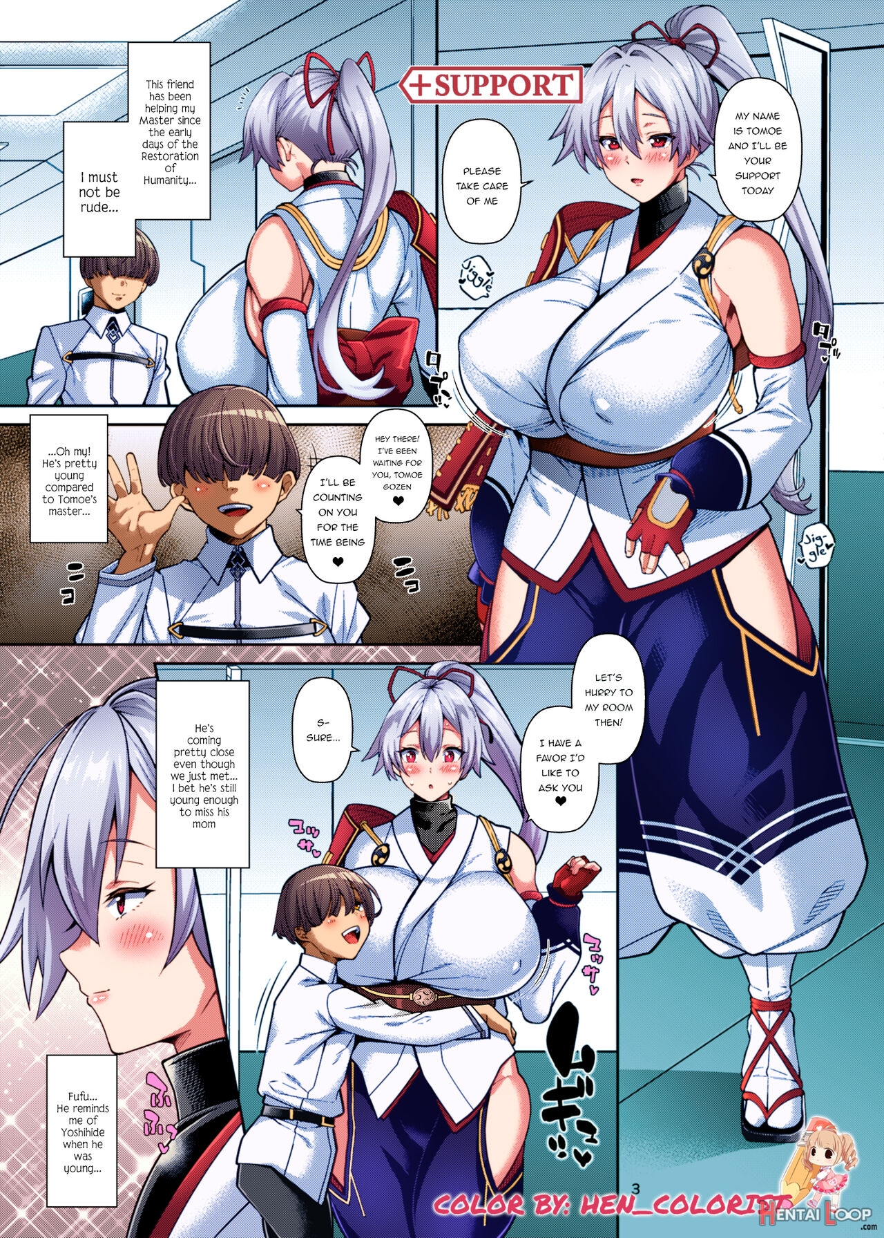 Sex Support Zupposhi Gozen - Colorized page 2