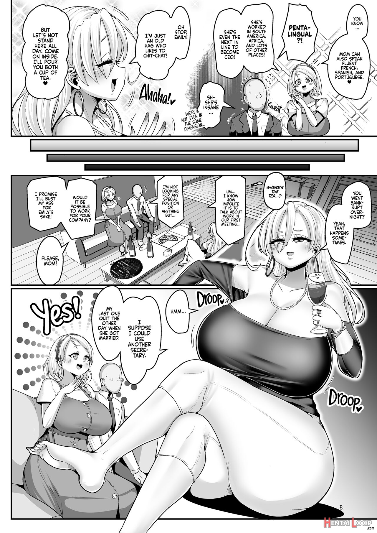 H Daisuki Kinpatsu Hakujin Bakunyuu Ryuugakusei Ga Tonari No Heya Ni Hikkoshite Kita!! 2 ~mama Mo Ore No Sefri Ni Natta!!~ - Decensored page 8