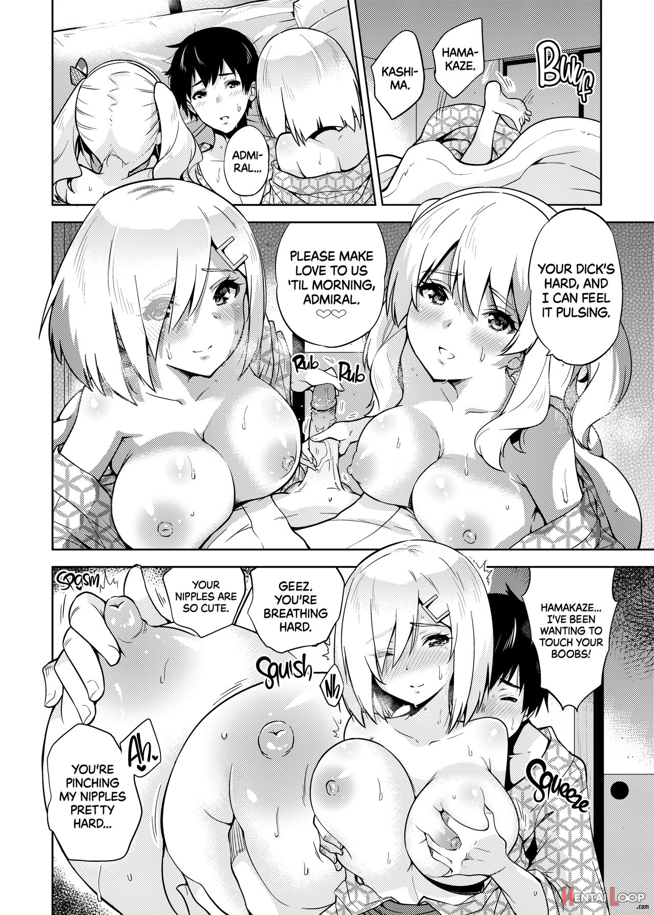 Onsen Yukata Na Kashima-san To Hamakaze-san To. - Decensored page 13