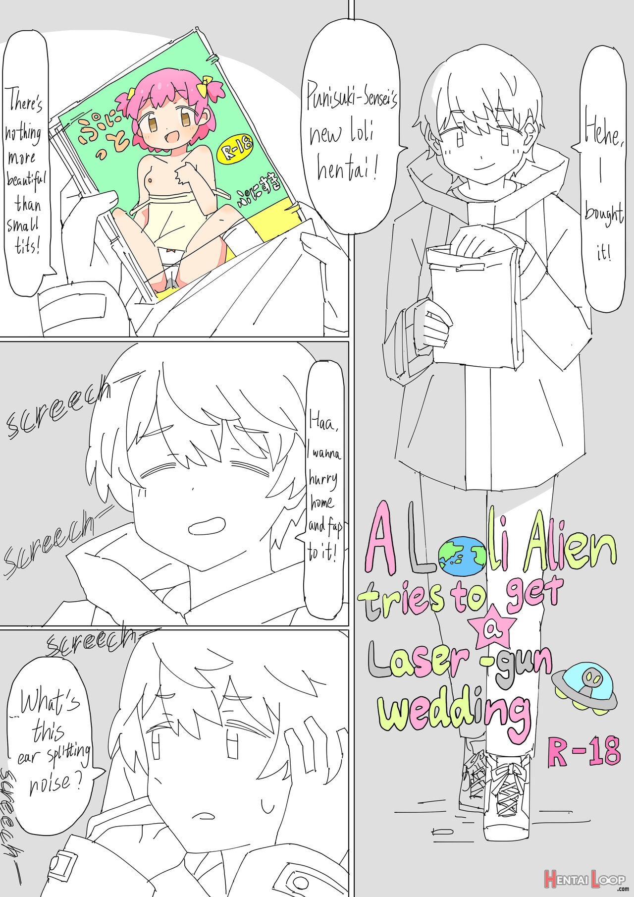 A Loli Alien Tries To Get A Laser-gun Wedding page 1