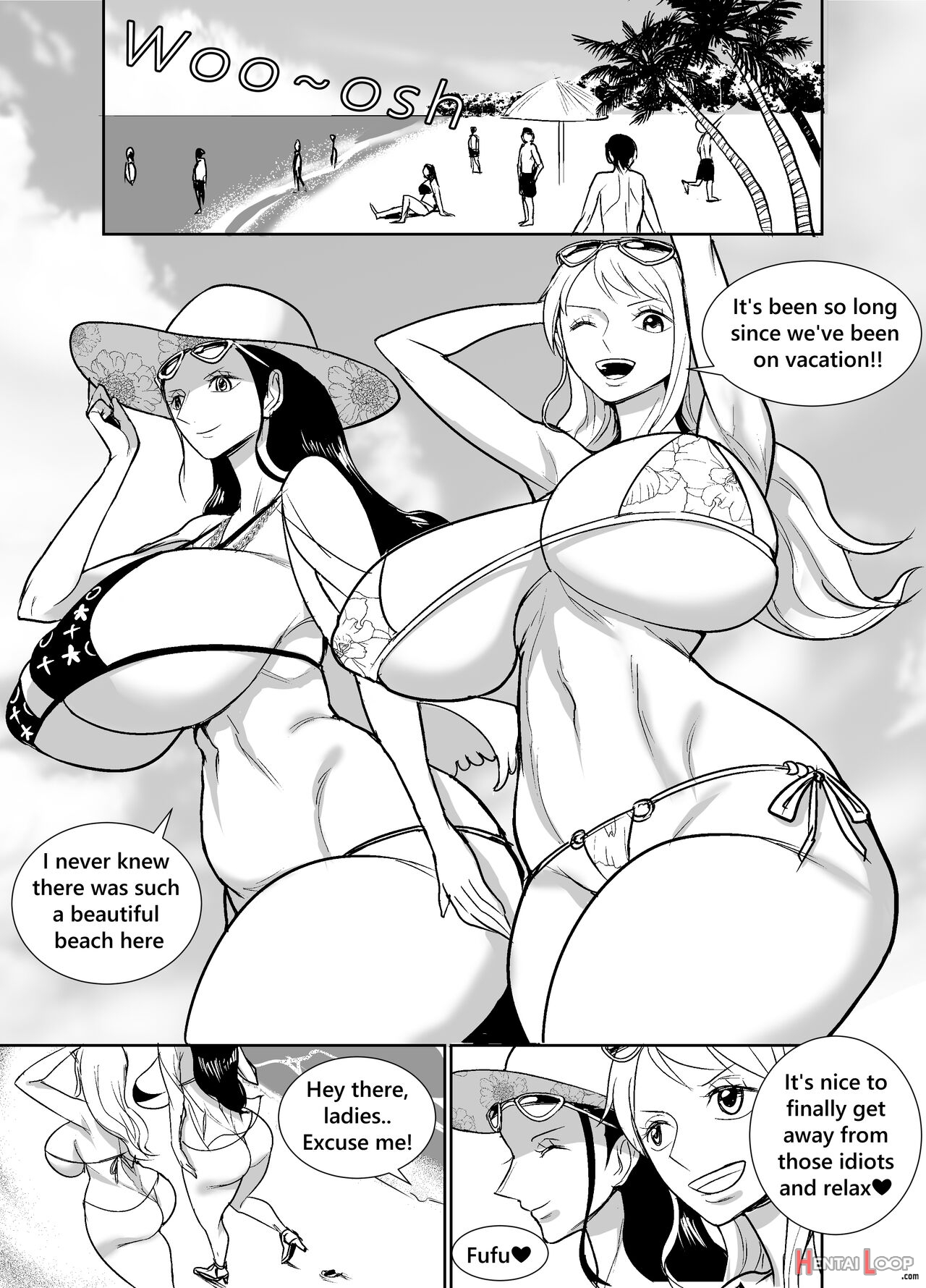 Nami&robin One-shota Vacation page 3