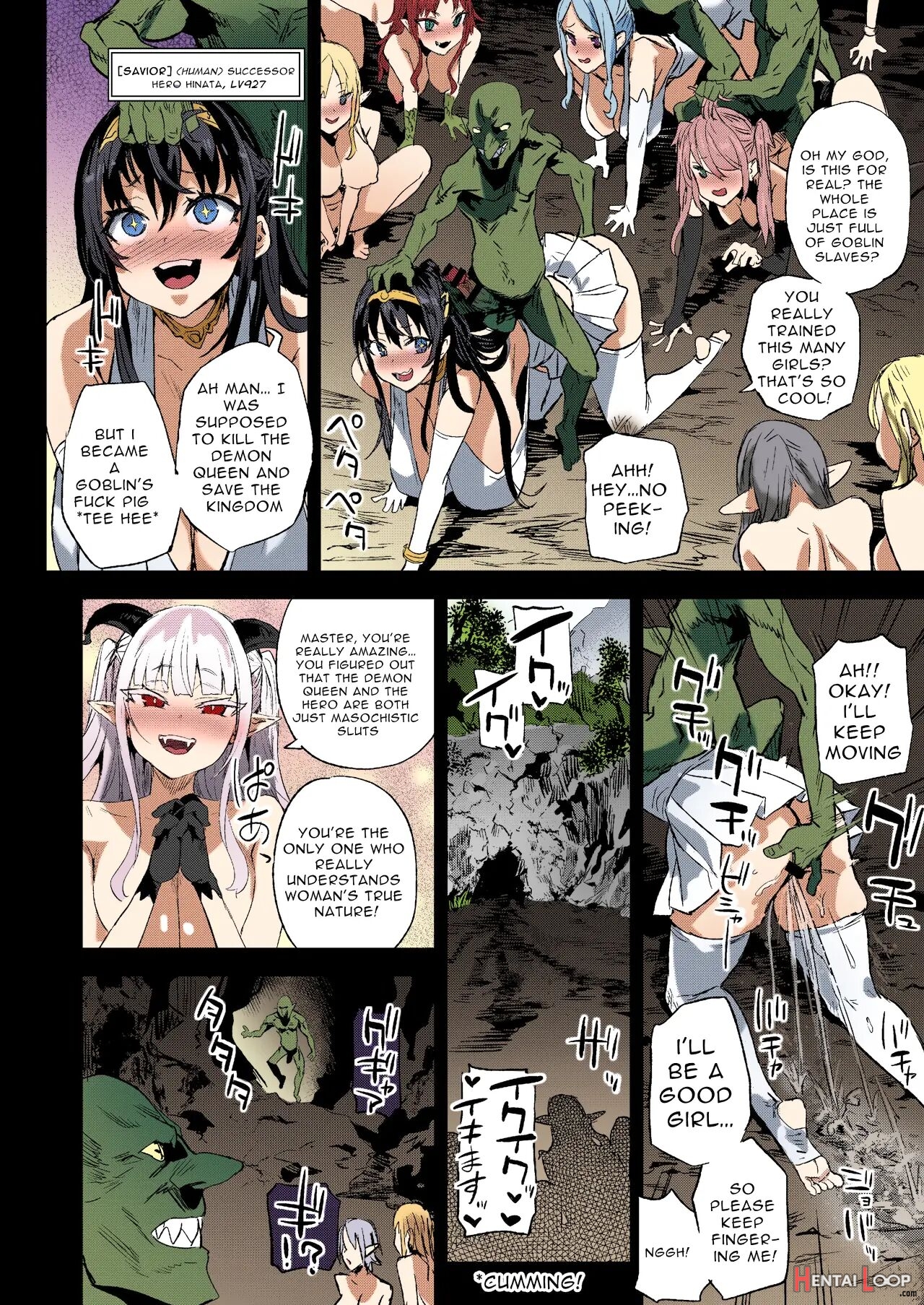 Succubus Joou Vs Zako Goblin - Victim Girls R Colored page 42