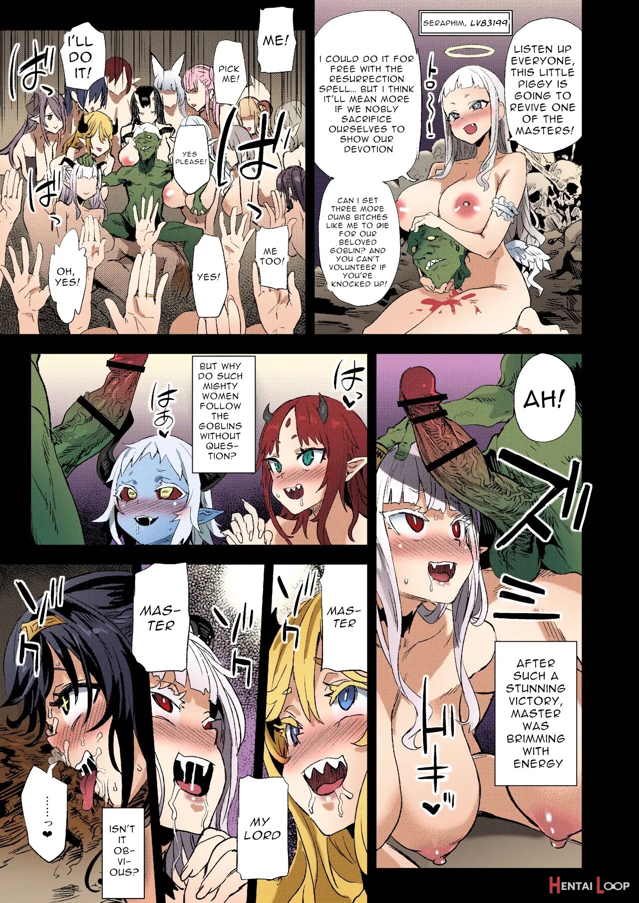 Succubus Joou Vs Zako Goblin - Victim Girls R Colored page 47