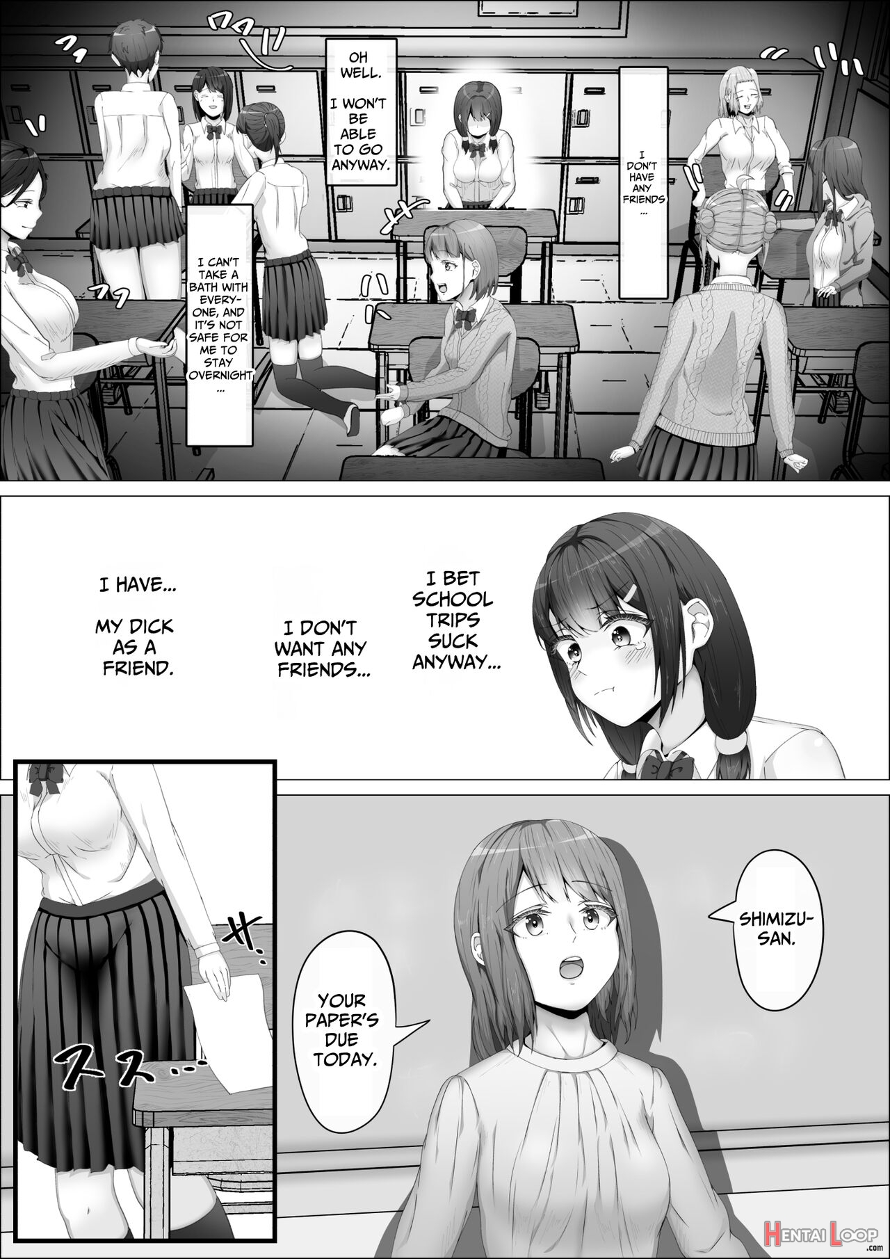 When The Gals In My Class Found Out That I Was A Futanari, They Started Freaking Out. #1 Nanami-chan Toilet Assault Fellatio Edition page 13