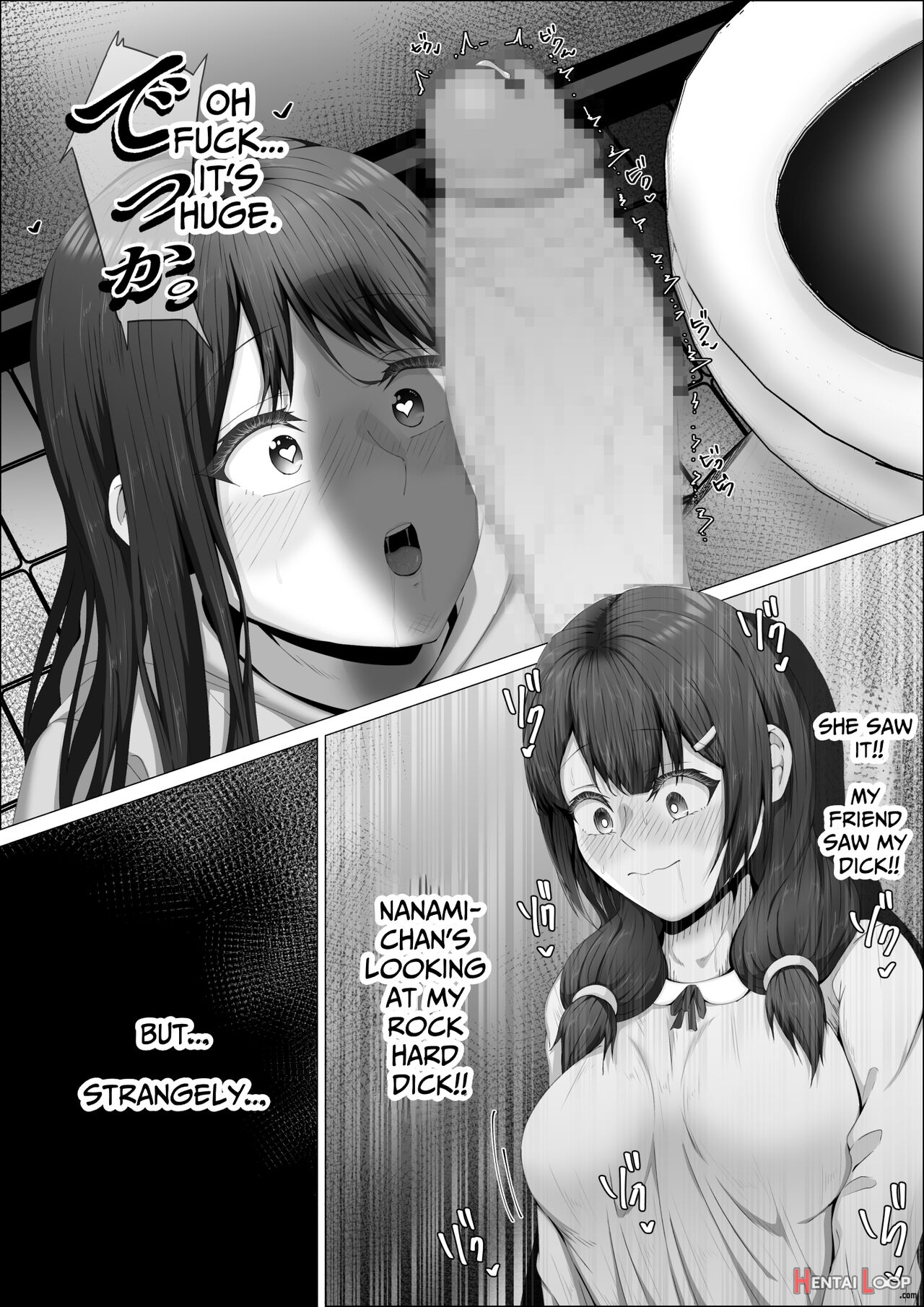 When The Gals In My Class Found Out That I Was A Futanari, They Started Freaking Out. #1 Nanami-chan Toilet Assault Fellatio Edition page 36