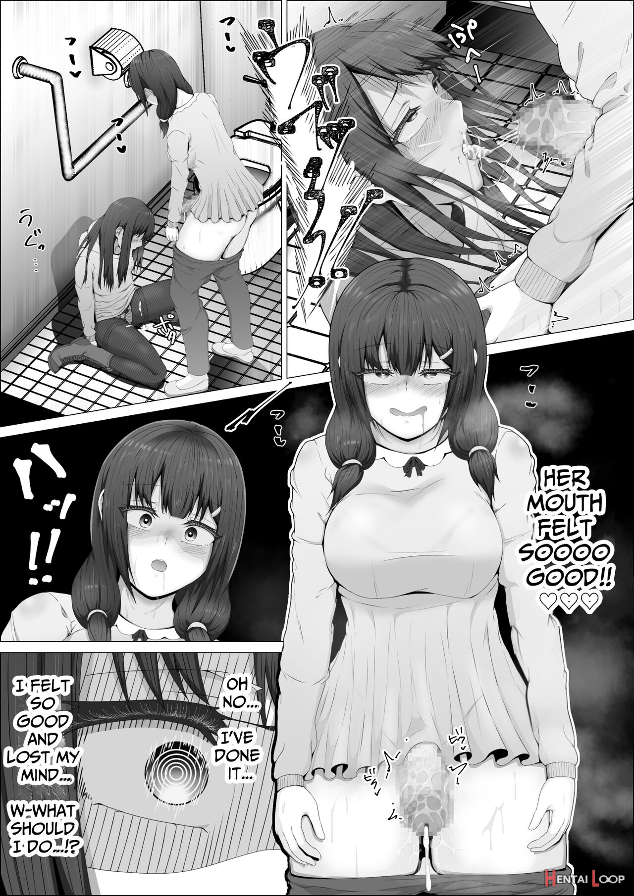 When The Gals In My Class Found Out That I Was A Futanari, They Started Freaking Out. #1 Nanami-chan Toilet Assault Fellatio Edition page 50