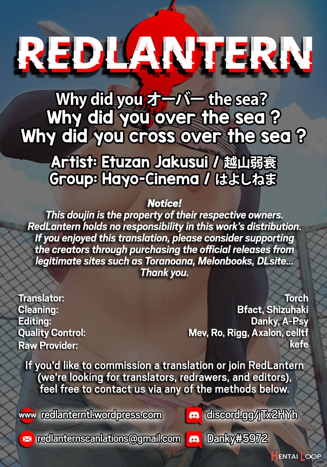 Why Did You Cross Over The Sea? page 30