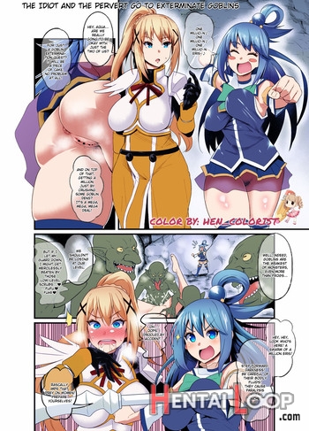 Baka To Hentai, Goblin Taiji E Iku - Colorized page 1