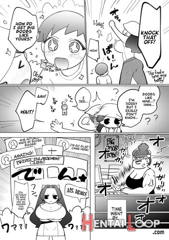 Bakunyuu Ni Naritai! Pink Blue Yuri Manga page 34