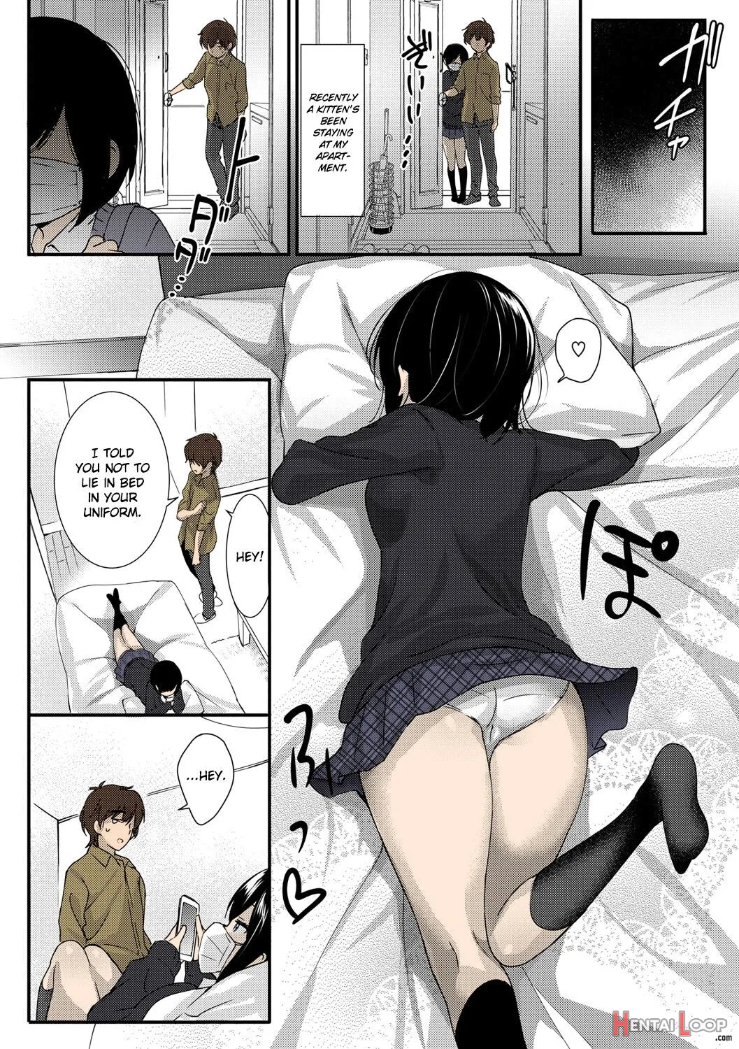 Bed No Koneko-chan - Colorized page 2