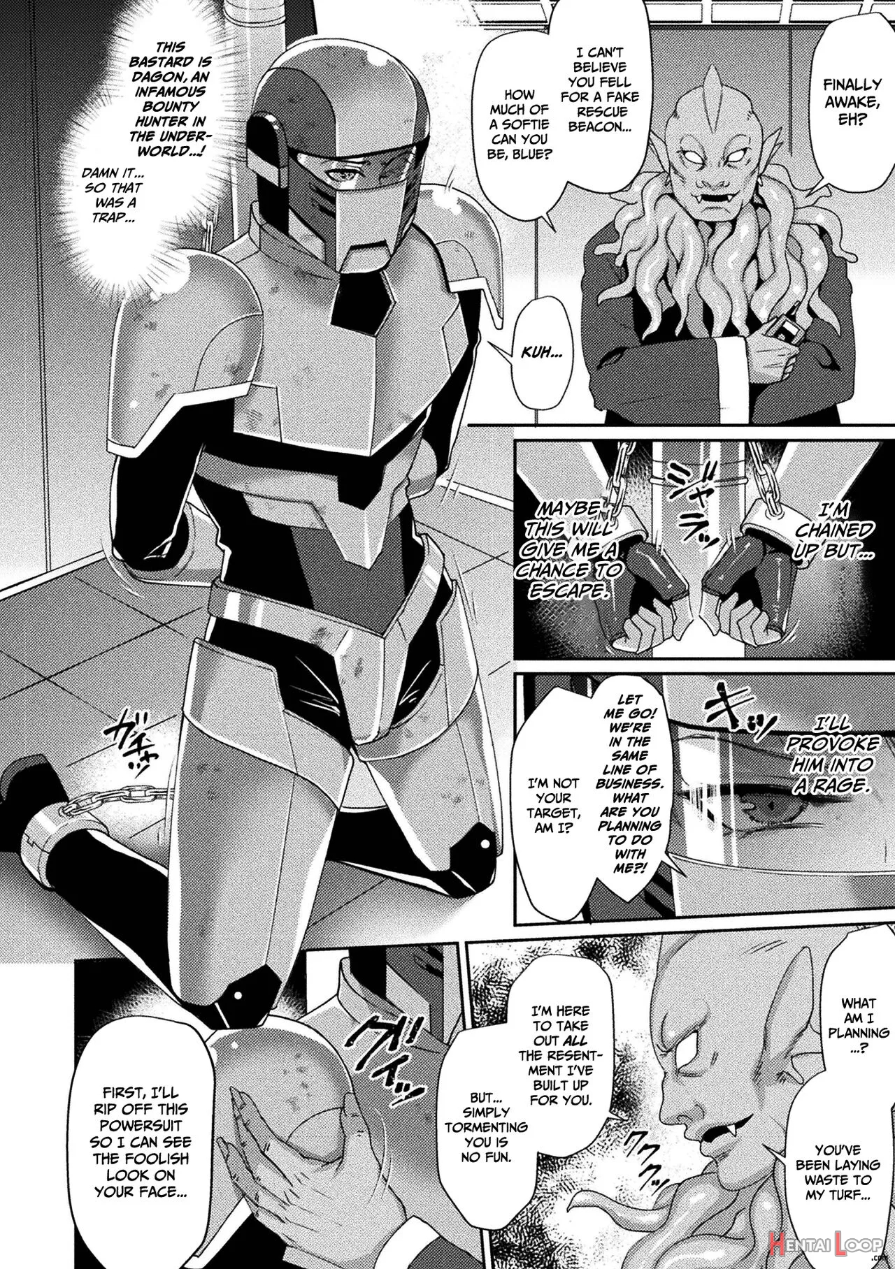 Bounty Hunter Blue ~torawareshi Kikai Kangoku~ page 2