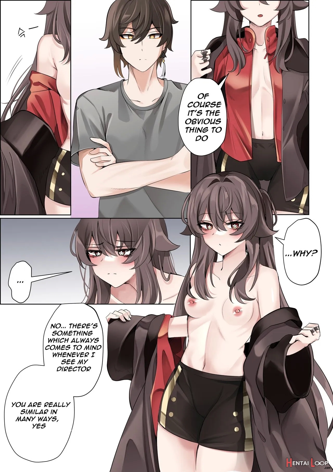 Contract (remake) - A Hu Tao X Zhongli Hentai Comic page 11