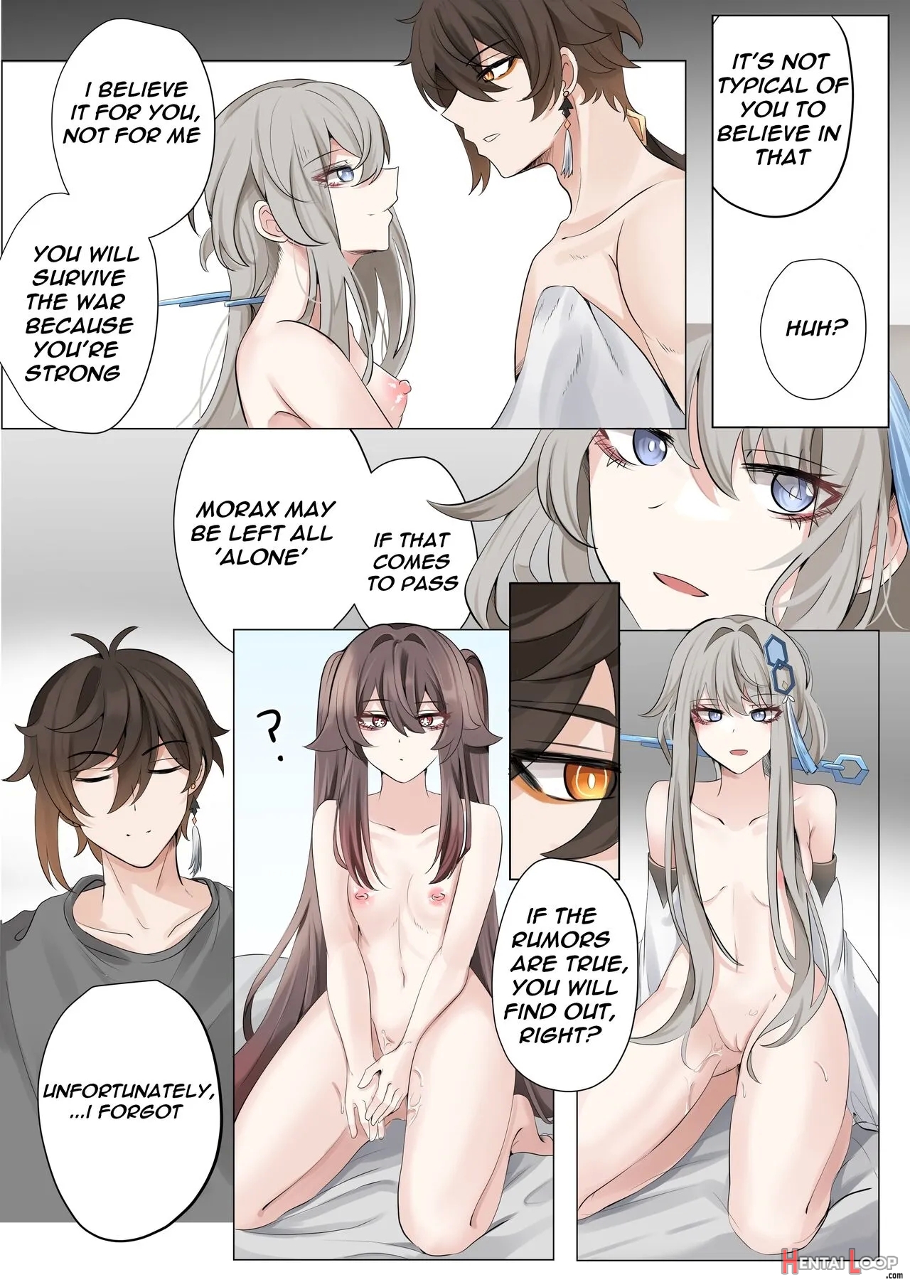 Contract (remake) - A Hu Tao X Zhongli Hentai Comic page 32