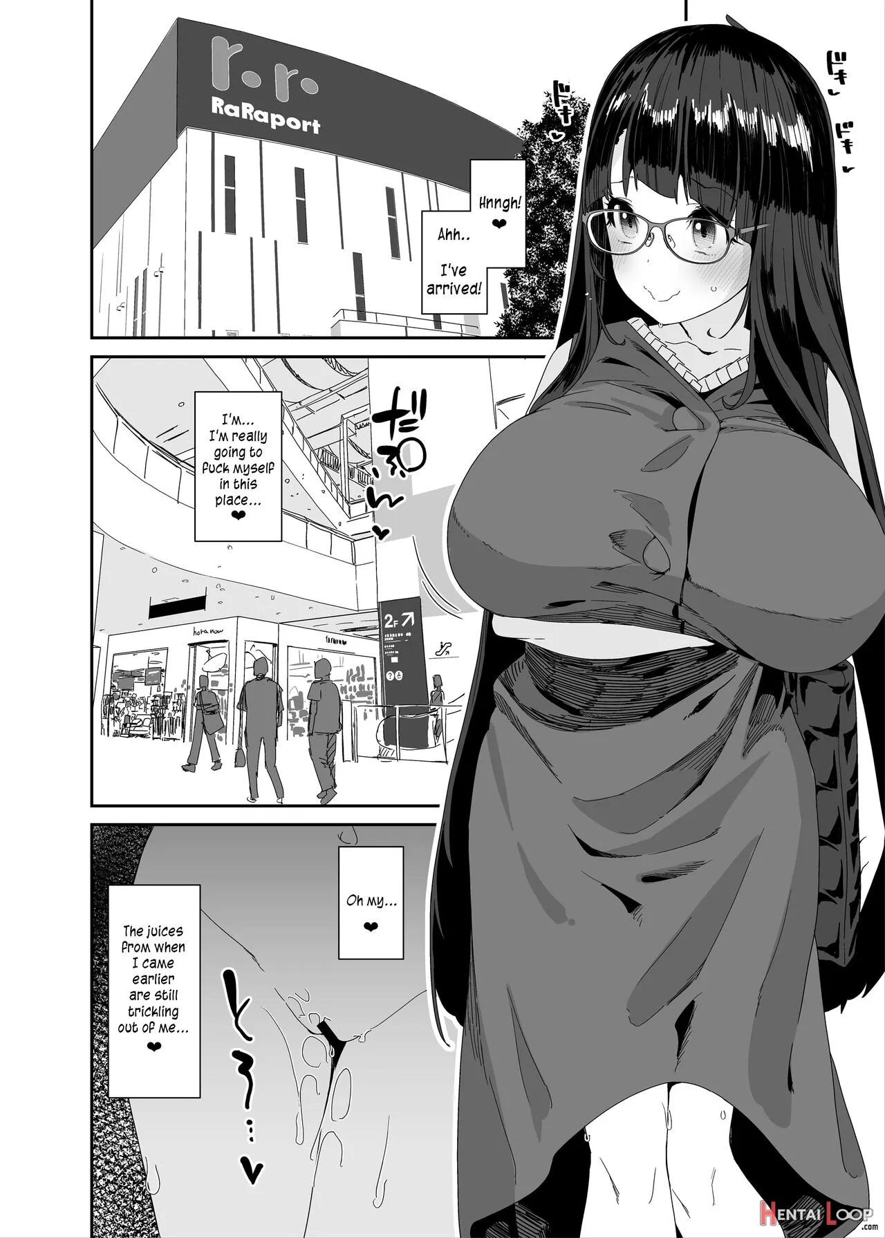 Dosukebe Kyonyuu Joshi Ga Shopping Mall Made Odekake Onanie Suru Hanashi page 19