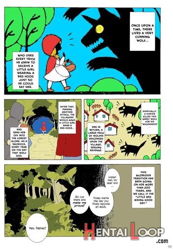 Dounen Hakai ~ookina Akazukin & Chiisaki Ookami~ - Colorized page 4