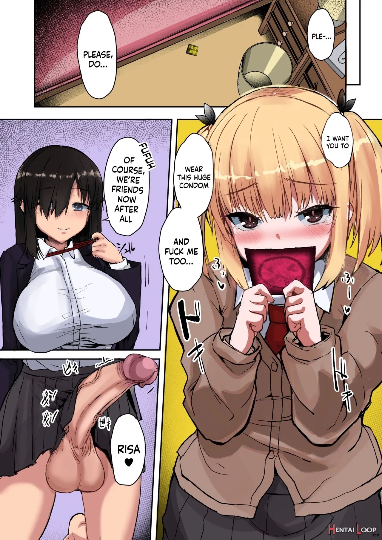 Futa Musume Ni Itazura Shicha Ikemasen -amagi Risa Hen- - Colorized page 14