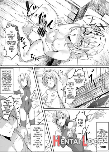 Futanari Hero Vs Lewd Mama Monster page 4