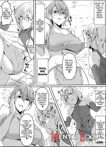 Futanari Hero Vs Lewd Mama Monster page 5