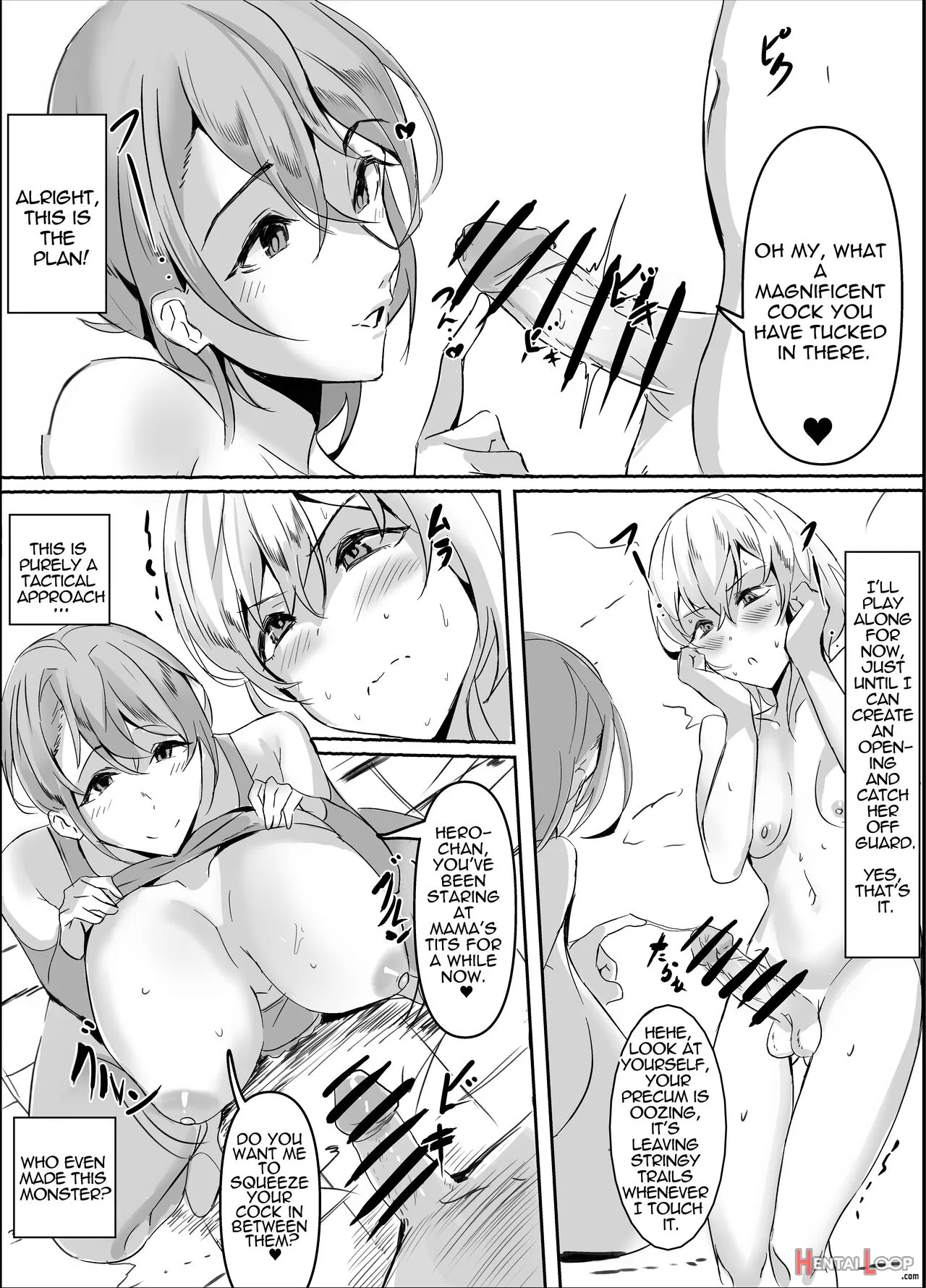 Futanari Hero Vs Lewd Mama Monster page 6