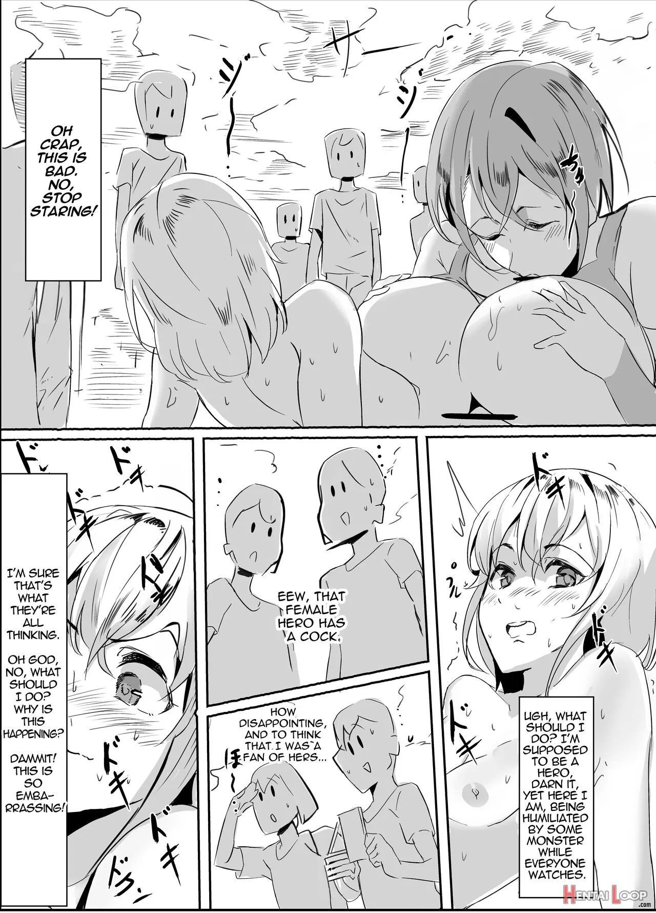 Futanari Hero Vs Lewd Mama Monster page 9