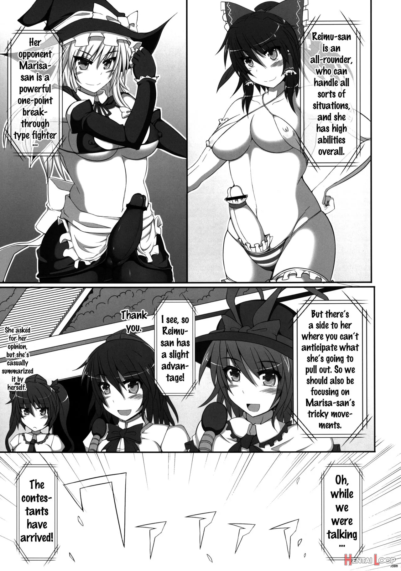 Gensoukyou Futanari Chinpo Wrestling - Reimu Vs Marisa page 6