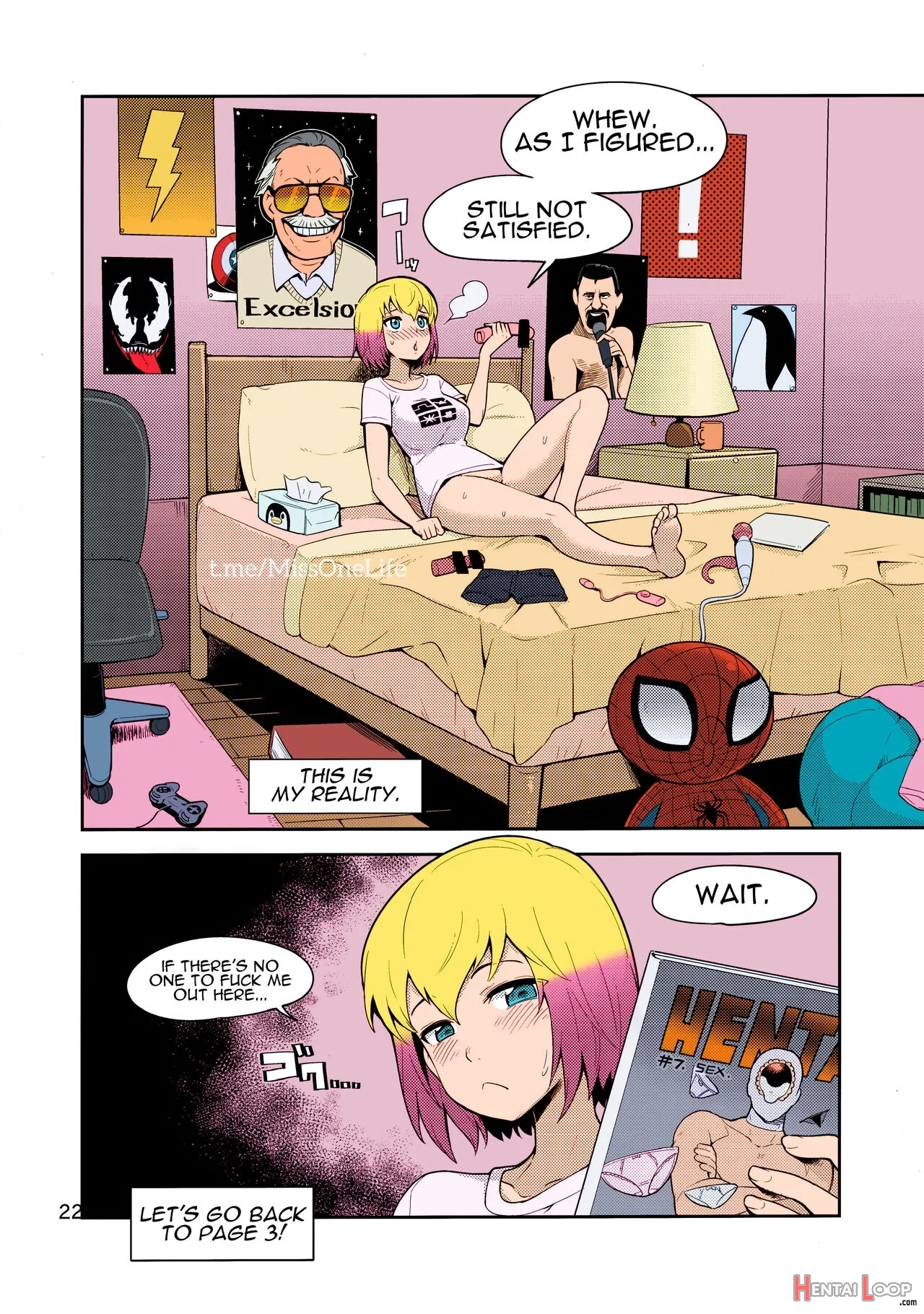 Gwenpool Ecchi Na Sekai Ni Ojama Shima~su - Colorized page 21