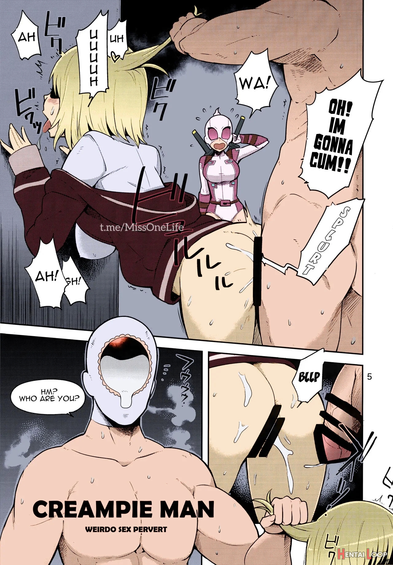 Gwenpool Ecchi Na Sekai Ni Ojama Shima~su - Colorized page 4