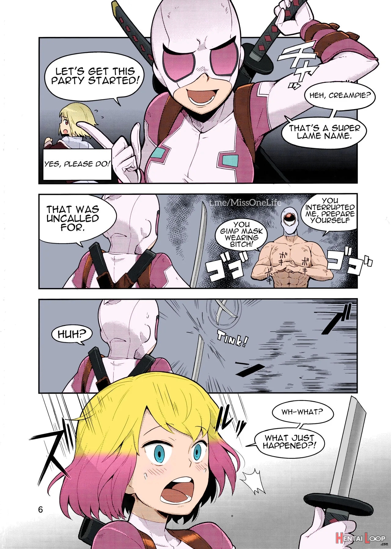 Gwenpool Ecchi Na Sekai Ni Ojama Shima~su - Colorized page 5