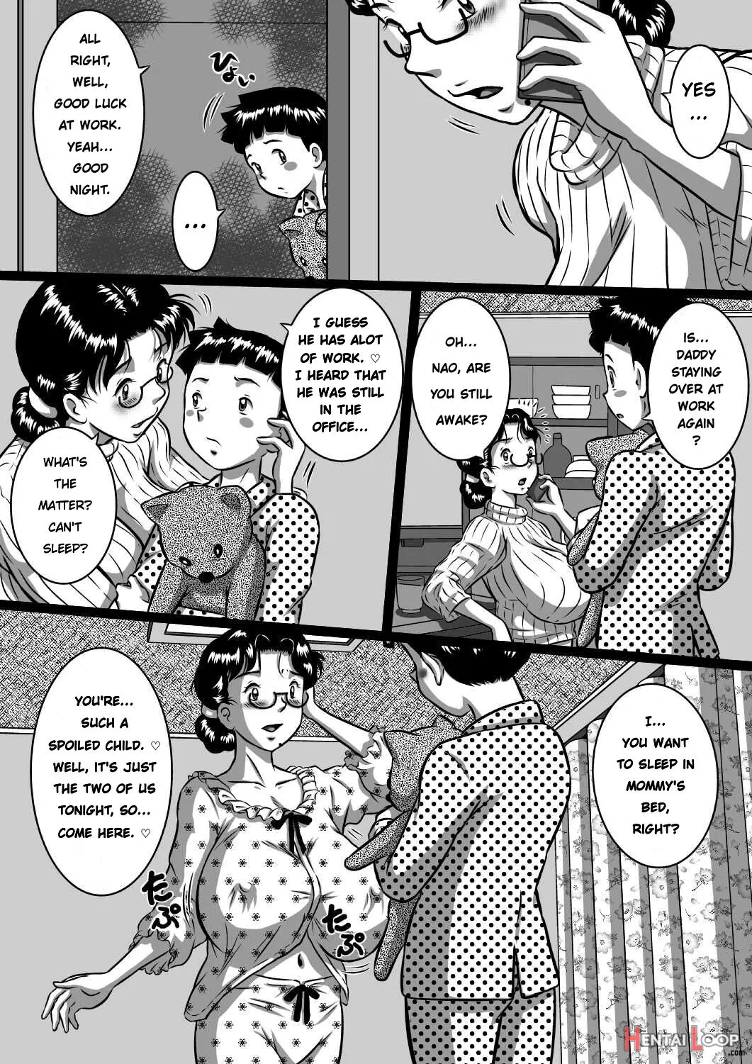 Haha X Musuko + Chichi X Musume! Konya Mo Kinshinsoukan (sex) Shinai To!! page 2