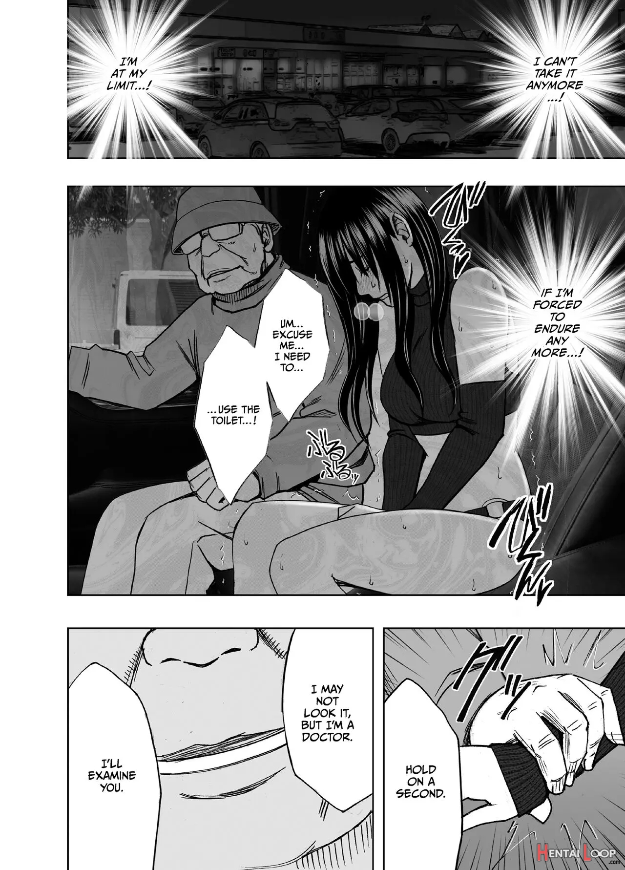 Hentai Roujin Ni Syuujinkanshi Car Sex Wo Saserarete page 12