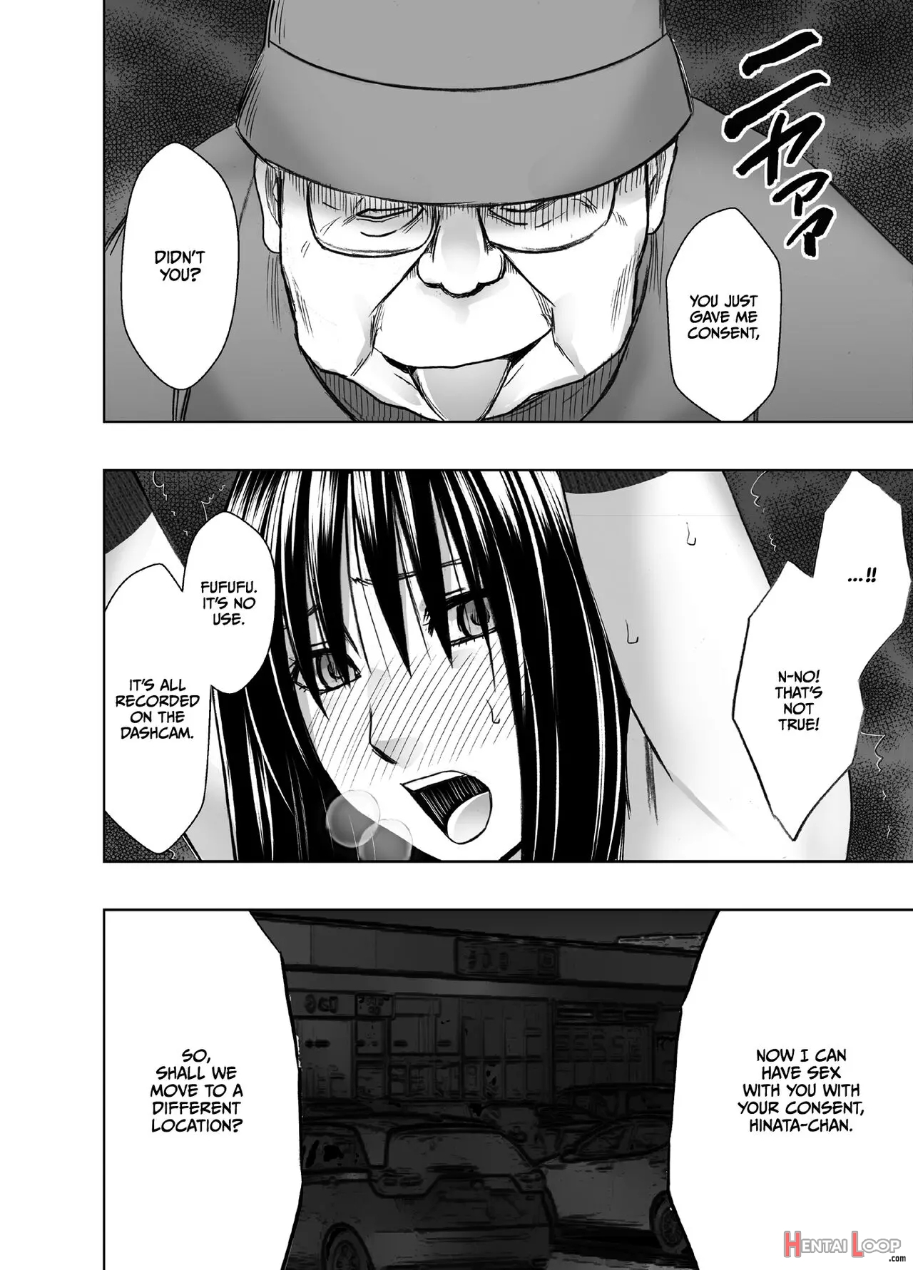 Hentai Roujin Ni Syuujinkanshi Car Sex Wo Saserarete page 30