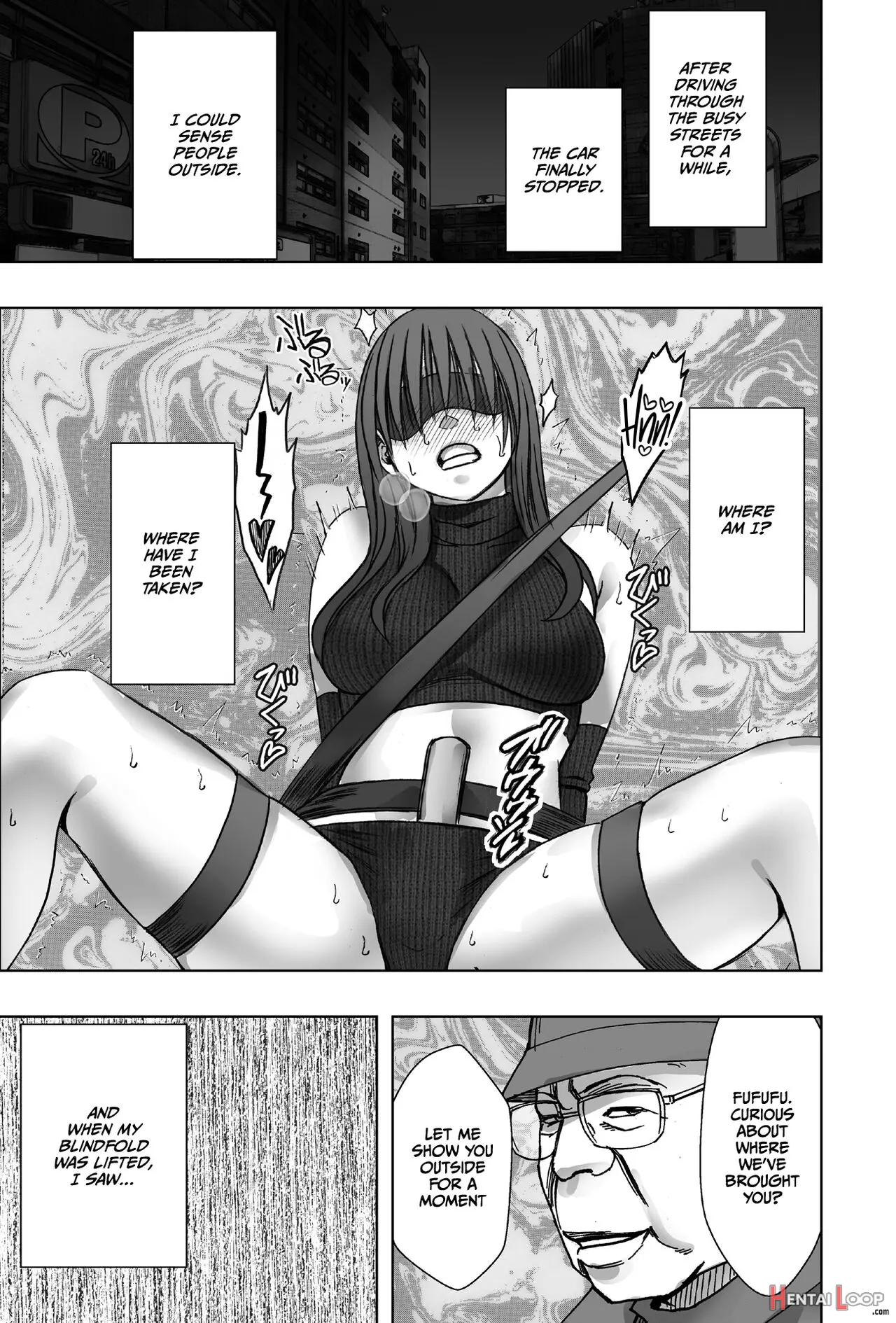 Hentai Roujin Ni Syuujinkanshi Car Sex Wo Saserarete page 35